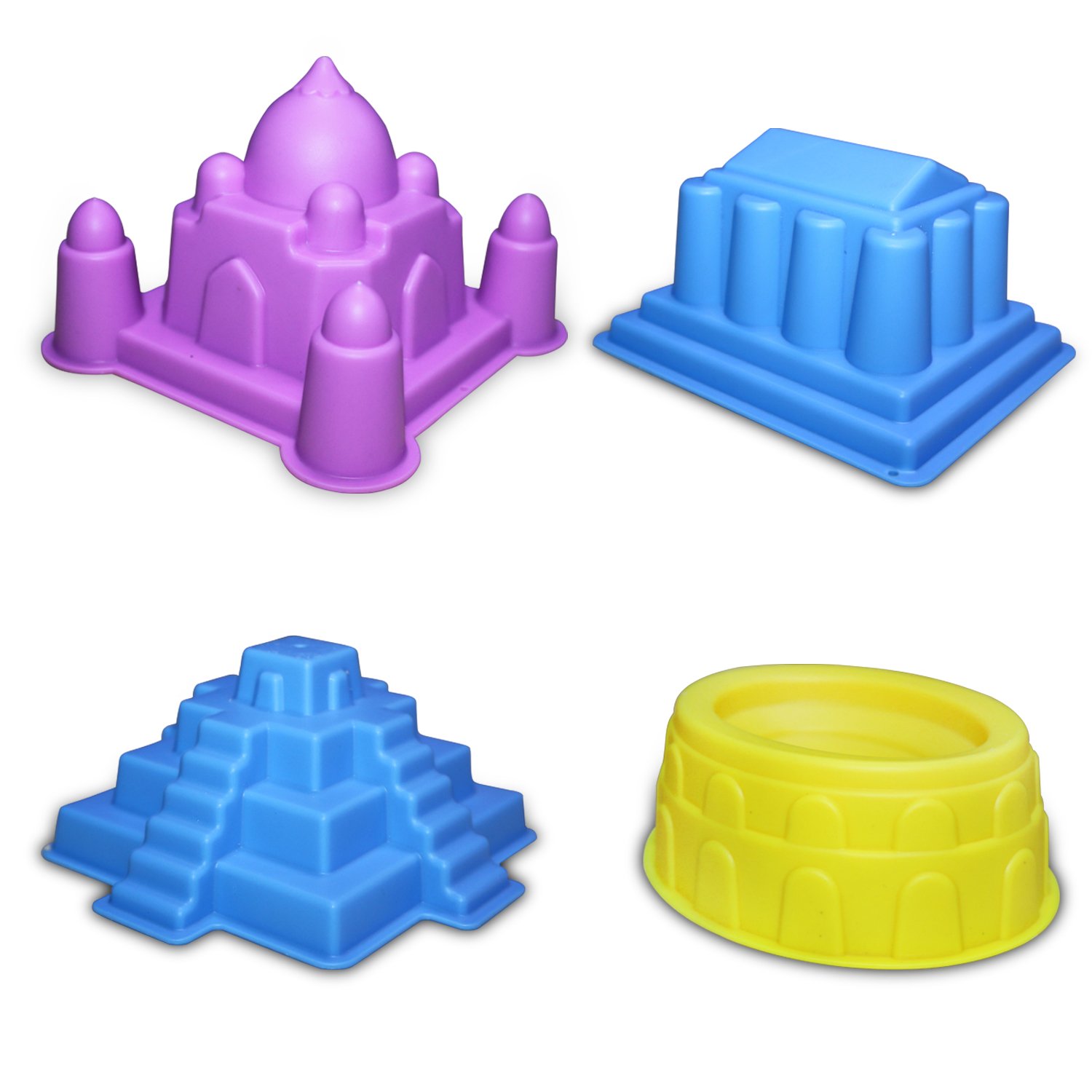 Premium 37-Piece Sand Castle Building Kit with Molds & Tools - Compatible with All Play Sand Brands - Includes Castle, Bricks & Wall Molds - Perfect for Beach, Backyard & Kids Outdoor Play (Sand Not Included)