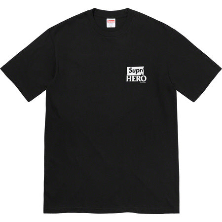 Supreme Antihero Dog T-Shirt for Men - Black Graphic Tee for Streetwear & Casual Outfits | Perfect for Skateboarding, Concerts & Urban Fashion