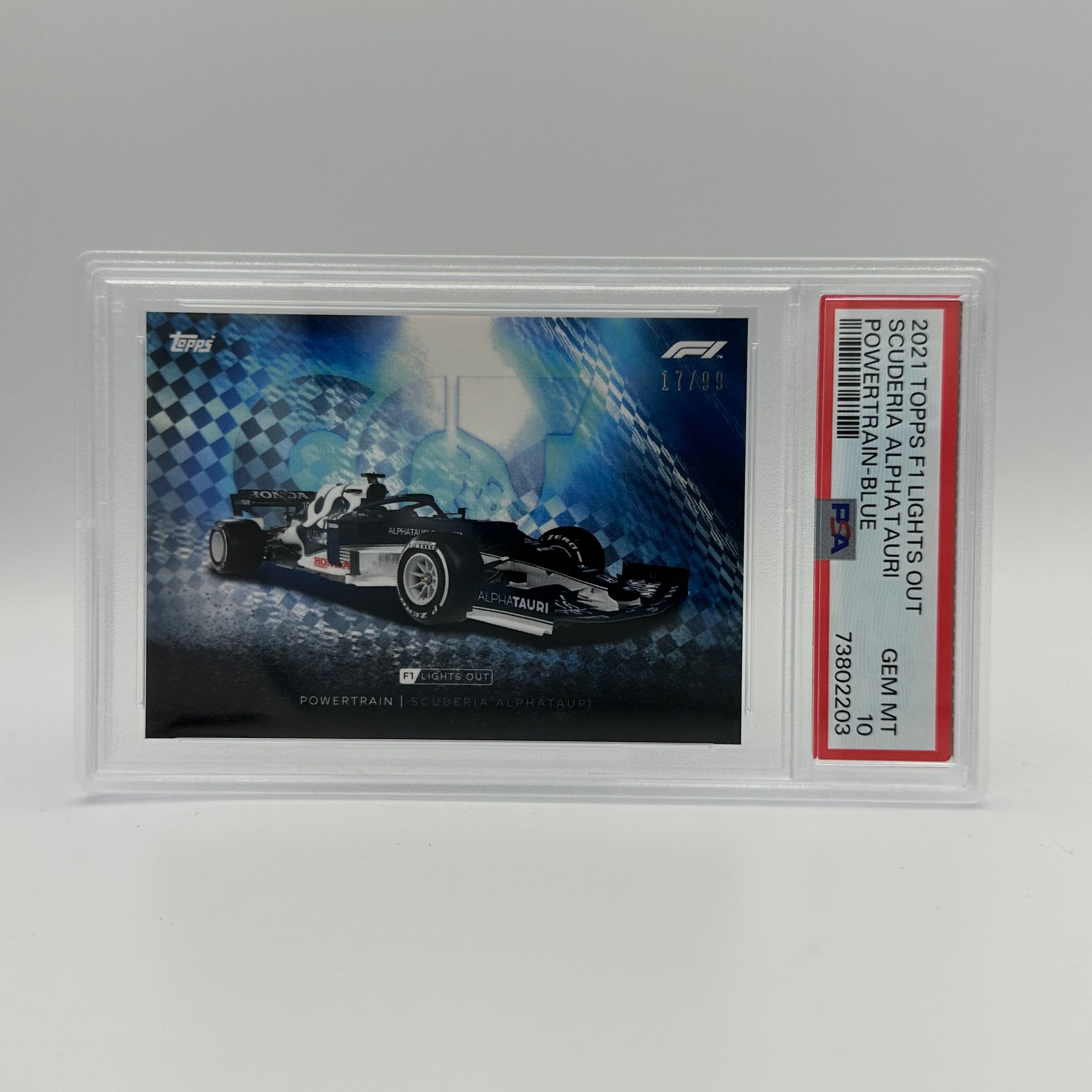 PSA 10 17/99 Scuderia AlphaTauri Powertrain Blue - Limited Edition Racing Collectible for Display & Investment