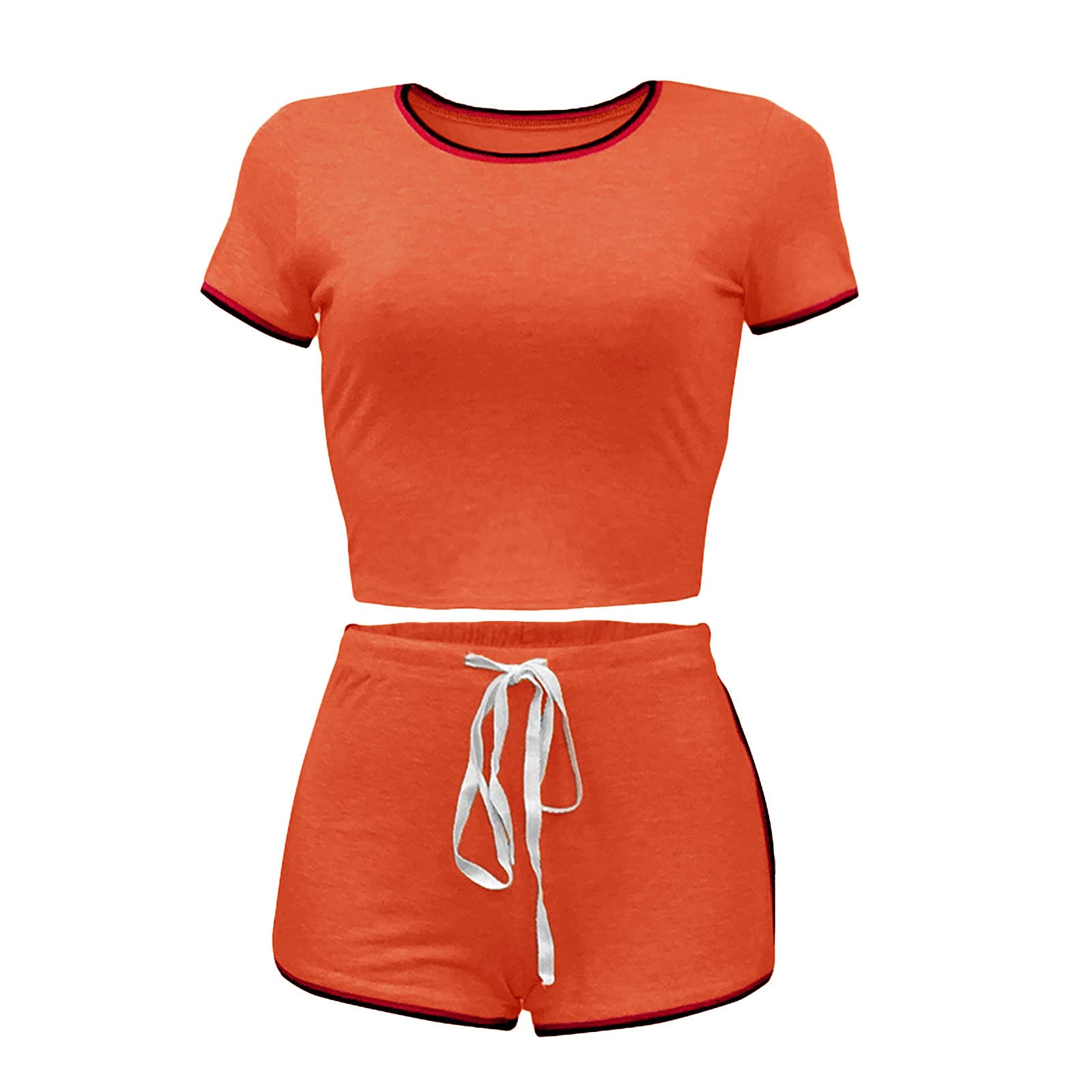 Seamless Ribbed 2-Piece Workout Set for Women - High Waisted Yoga Crop Top & Leggings Gym Outfit | Summer & Fall Fitness Wear | Perfect for Yoga, Gym, Running & Casual Wear
