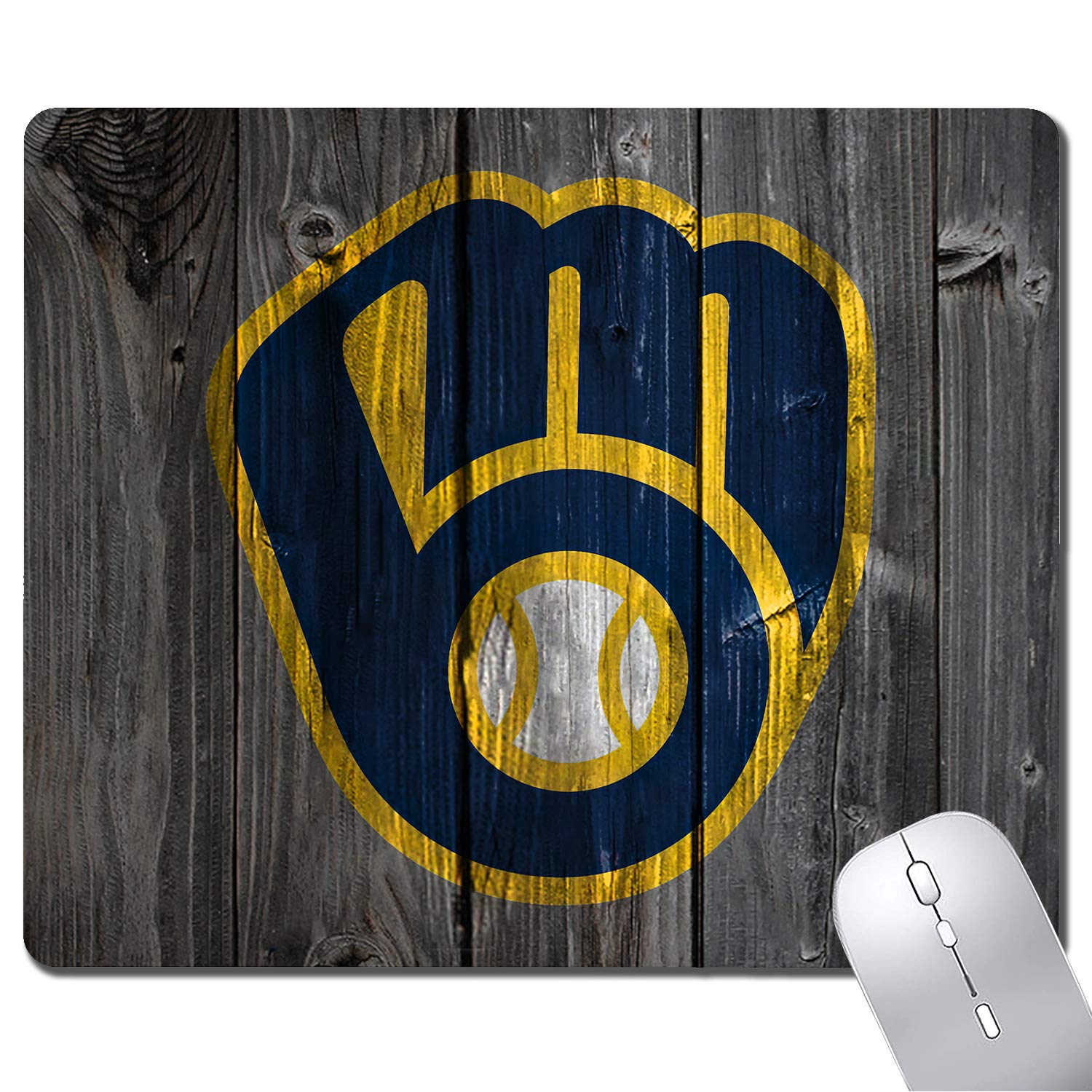 Premium Wood Grain Design Non-Slip Gaming Mouse Pad - Large Computer Desk Mat with Rubber Base for PC/Laptop - Perfect for Office Work, Home Study & Esports - Ergonomic Mousepad for Comfort & Precision (12x10 Inches)
