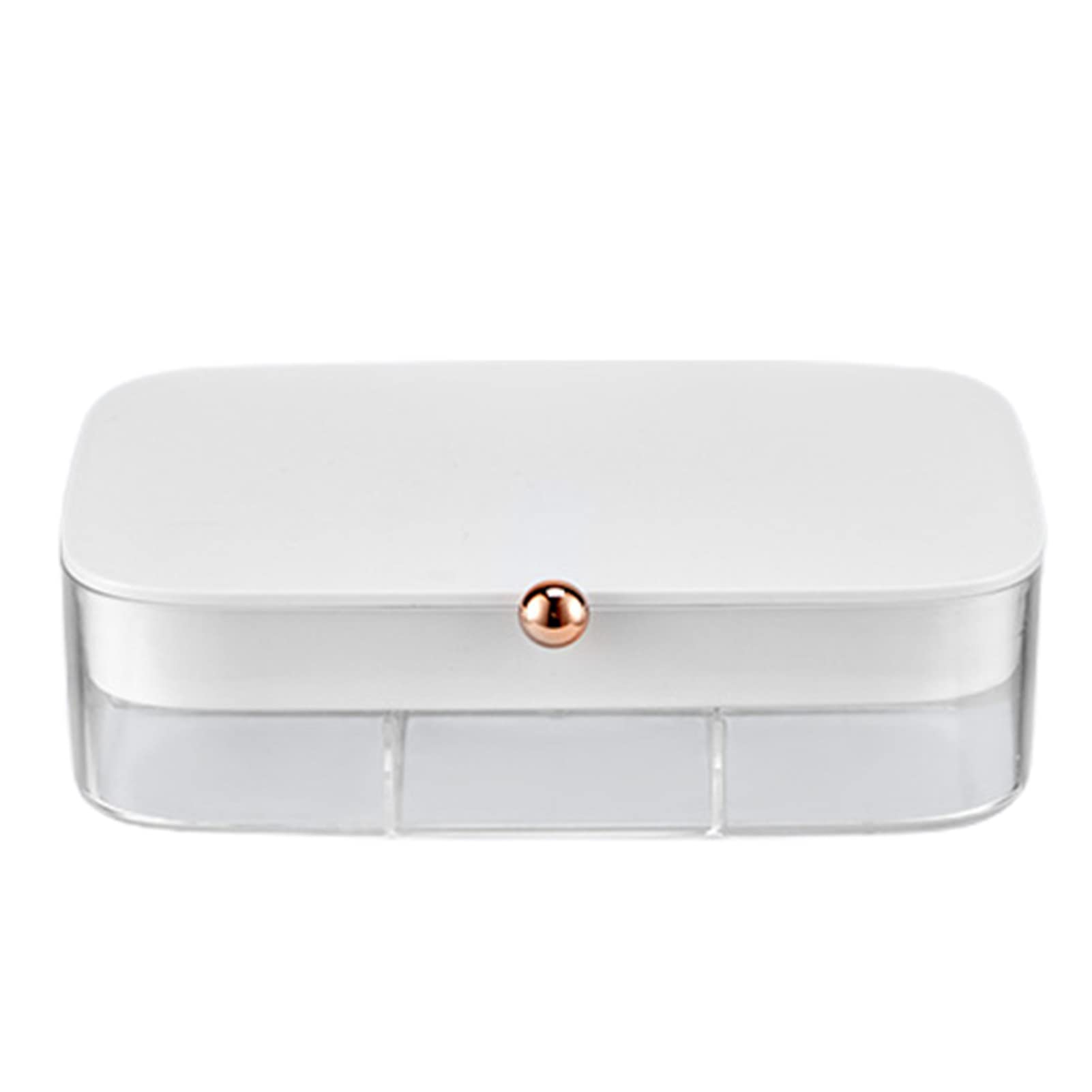 Stylish Transparent ABS Jewelry Organizer Box - Anti-Oxidation Storage for Necklaces, Rings & Accessories | Perfect Bedroom Jewelry Display & Organization