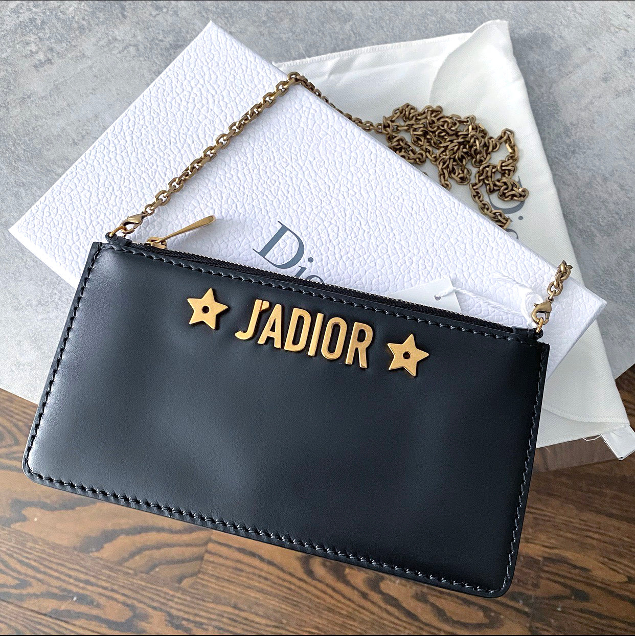 Dior J'Adior Small Pouch Wallet on Chain - Luxury Crossbody Bag for Women | Perfect for Evening Parties, Date Nights & Special Occasions