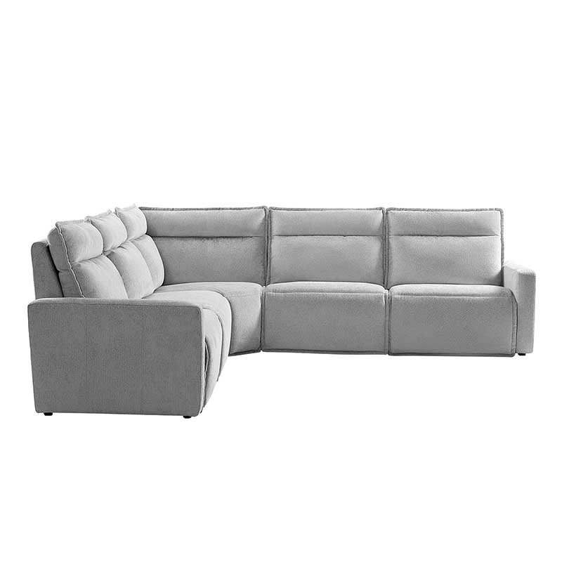 Essentia Power Reclining Corner Sofa - Easy Care Fabric Sectional Couch with USB Charging for Living Room, Home Theater & Family Room Comfort