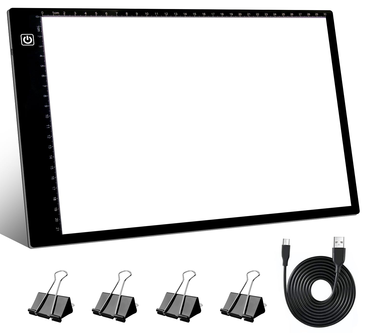 SevenFish A4 Diamond Painting Light Pad - Upgraded High Brightness LED Light Box with No Black Dots for Diamond Art, Drawing, Tracing, Crafting, Sketching & Vinyl Weeding | Perfect for DIY Projects, Home Decor & Gift Making