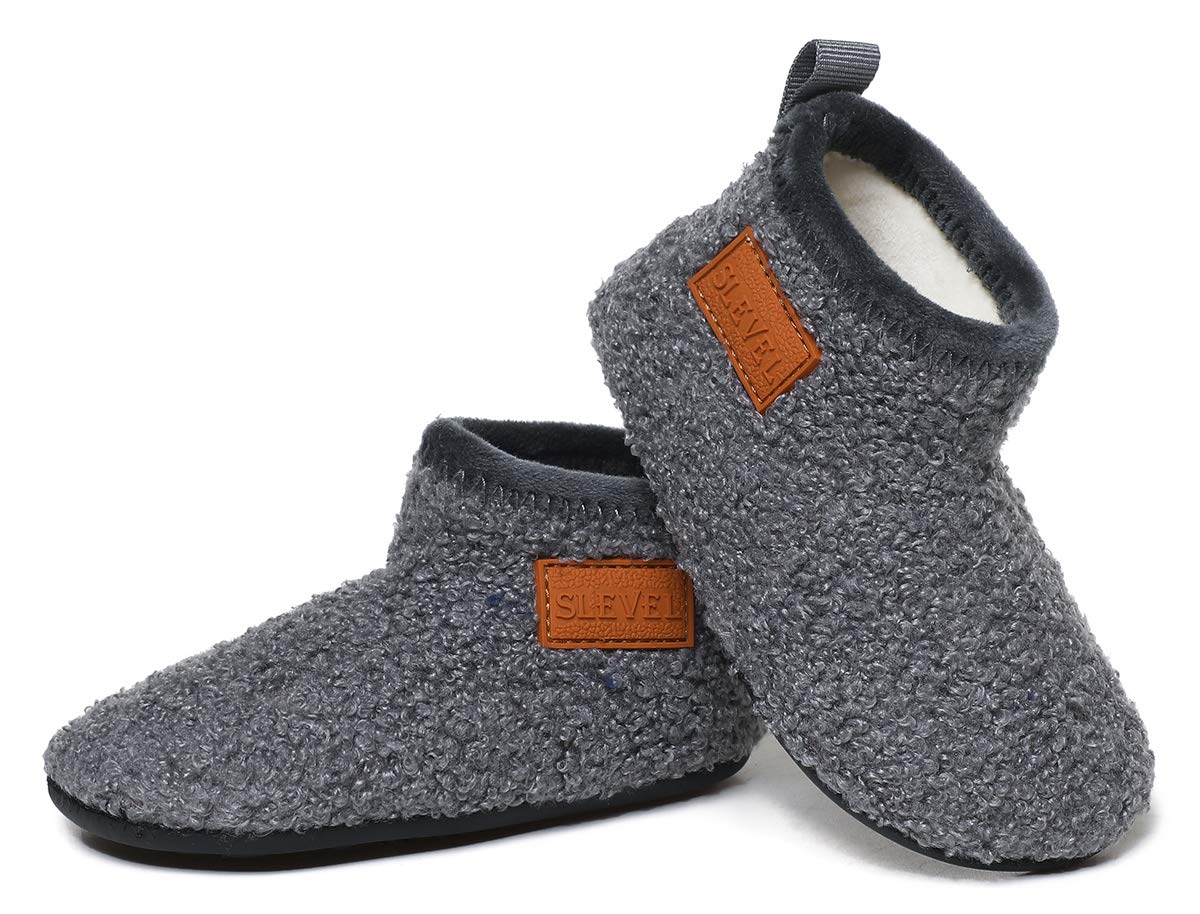 SLIPPER SOCKS FOR TODDLERS - Soft & Lightweight Indoor House Shoes for Baby Boys & Girls - Non-Slip Sole for Safe Playtime & Cozy Home Wear