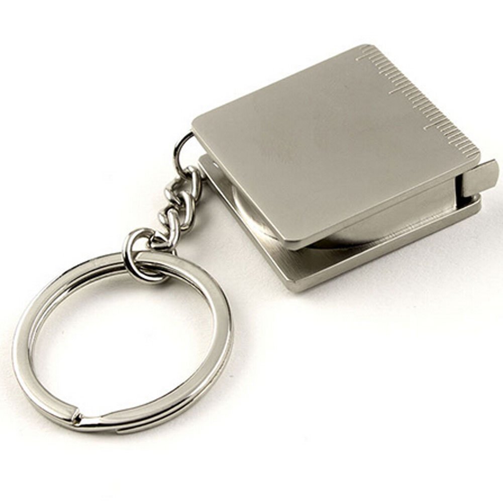 Mini Steel Tape Measure Keychain - Compact & Durable Retractable Measuring Tape for DIY, Sewing, and Home Improvement | Perfect for Crafting, Construction, and On-the-Go Measurements