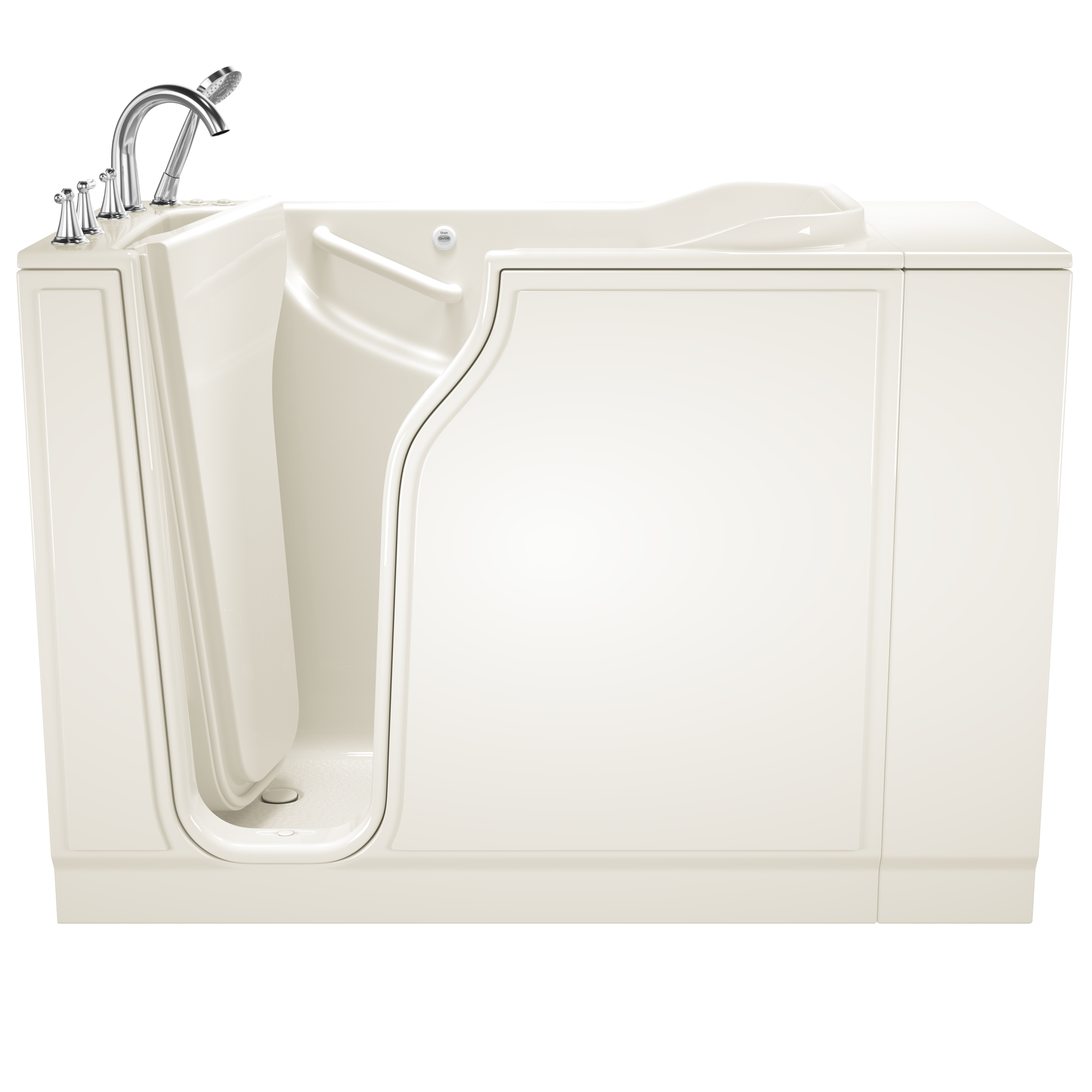 30x52 Inch Gelcoat Walk-In Bathtub with Air Spa & Whirlpool Massage System - Left Hand Drain - Ideal for Elderly & Mobility Needs - Perfect for Home Bathroom Renovation
