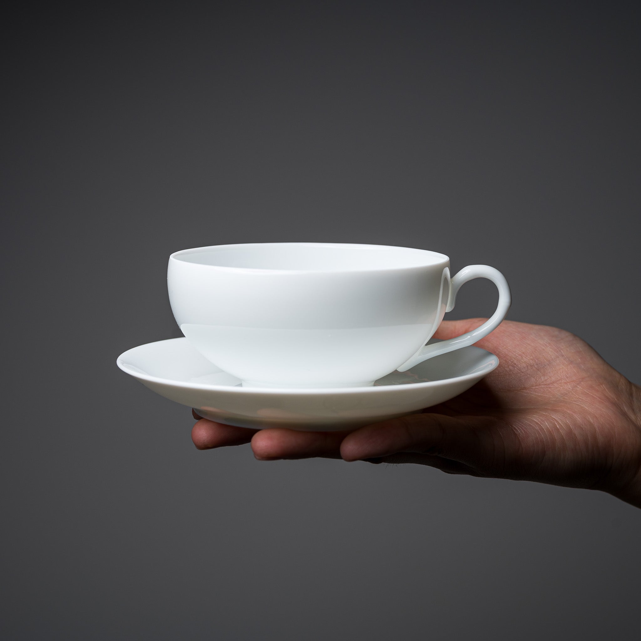 NISHIKAWA JAPAN Handmade Ceramic Tea Cup and Saucer Set - Pure White Porcelain, Traditional Japanese Craftsmanship for Tea Ceremony, Home Decor & Gift