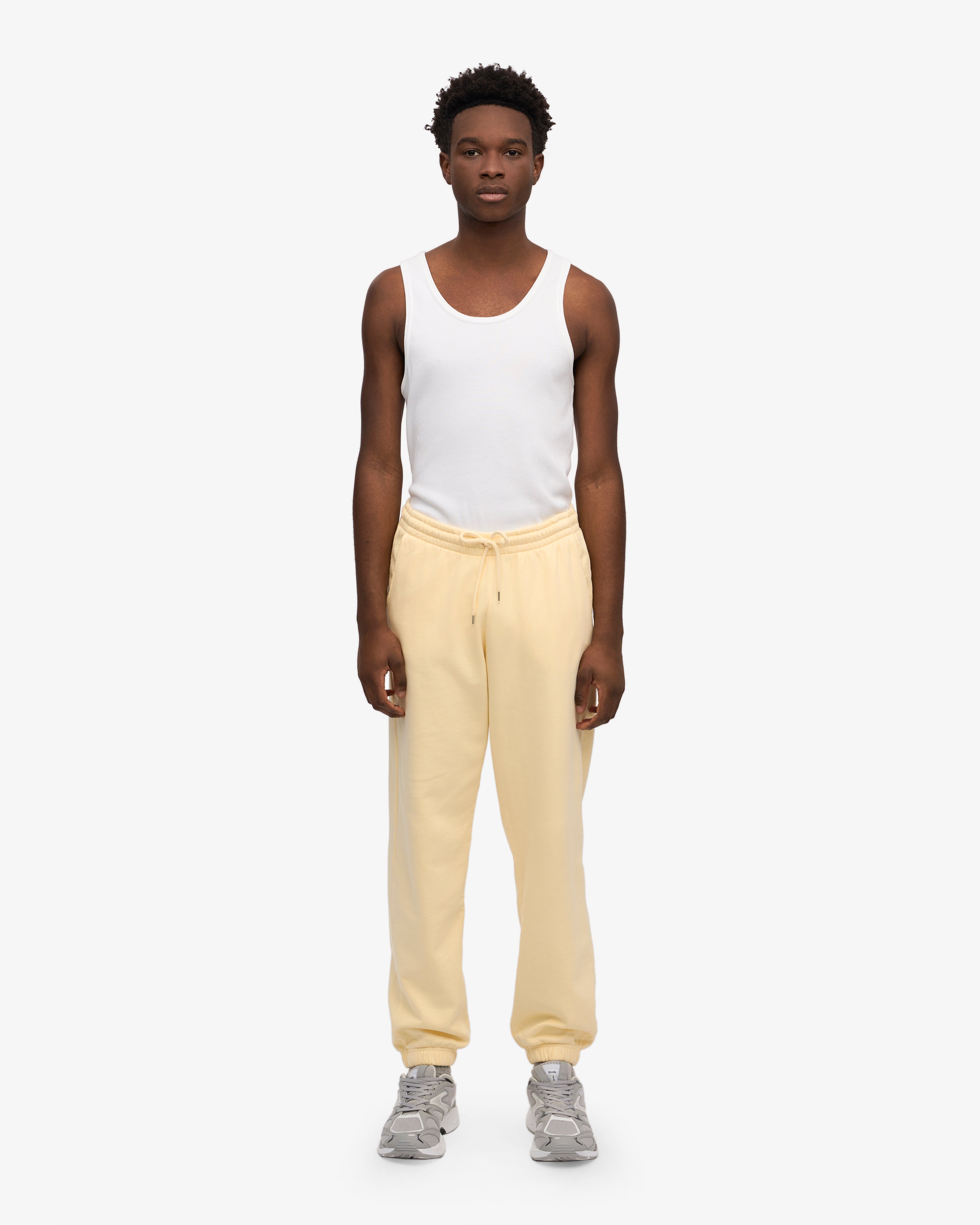 Organic Cotton Sweatpants for Women - Soft Yellow Lounge Pants | Comfortable Casual Wear for Home, Yoga & Relaxation