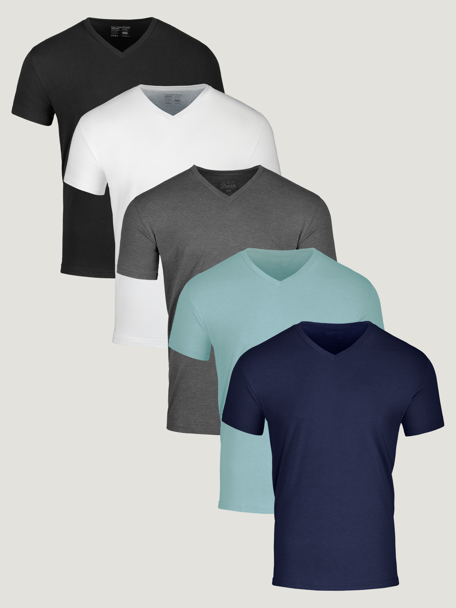 5 Pack Spring Foundation V Neck T-Shirts for Women - Soft & Comfortable Casual Wear for Everyday, Layering, and Workout