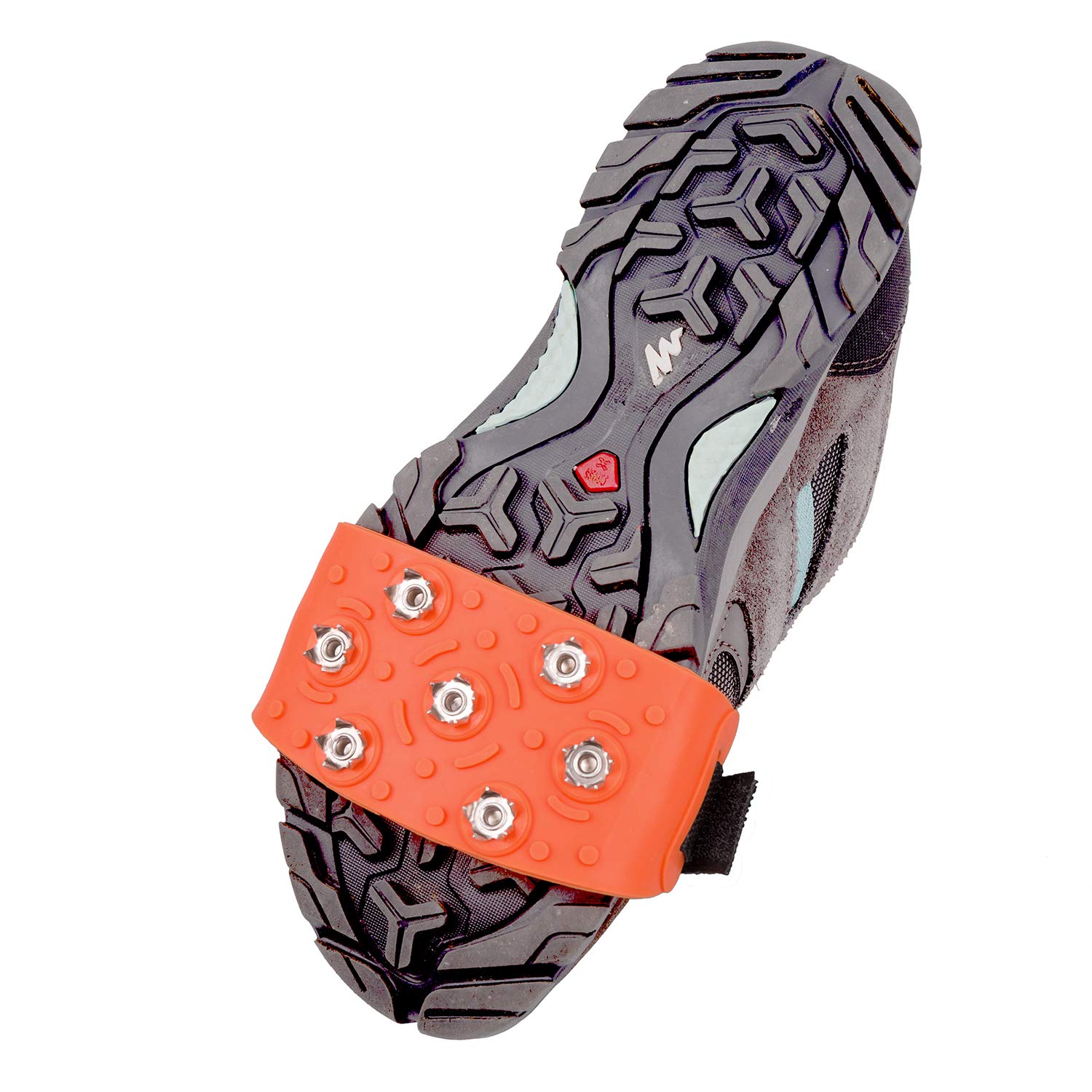 7-Point Anti-Skid Traction Cleats for Hiking Boots & Snow Shoes - Ice Grips for Walking, Jogging, Mountaineering on Snow & Slippery Surfaces | Winter Outdoor Safety Gear
