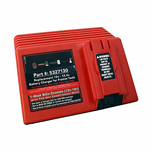Fromm Tools 12V-14.4V Replacement Battery Charger - Compatible with Cordless Power Tools - Perfect for DIY Projects, Home Repairs & Professional Worksites
