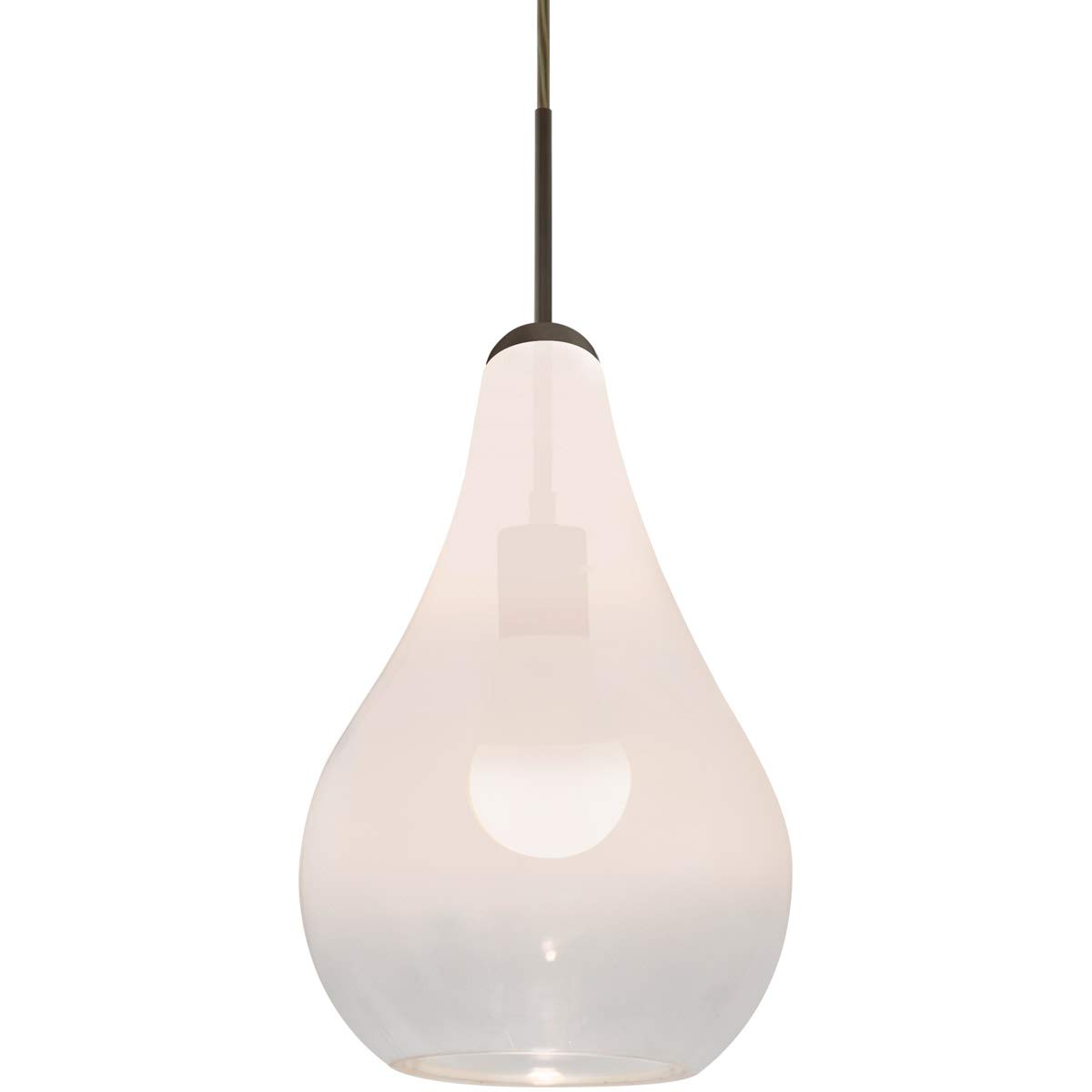 Leon Collection Modern LED Pendant Light - 1JT-LEONWC-LED-BR - Dimmable Hanging Fixture for Kitchen Island, Dining Room & Living Room Lighting