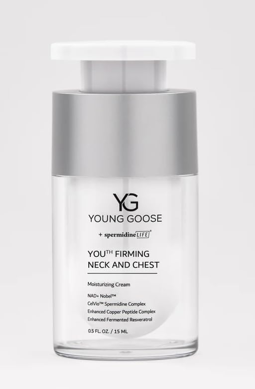 Young Goose YOUTH FIRMING NECK & CHEST CREAM - Anti-Aging Travel Size 15ml for Wrinkles & Fine Lines | Perfect for On-The-Go Skincare & Airplane Travel