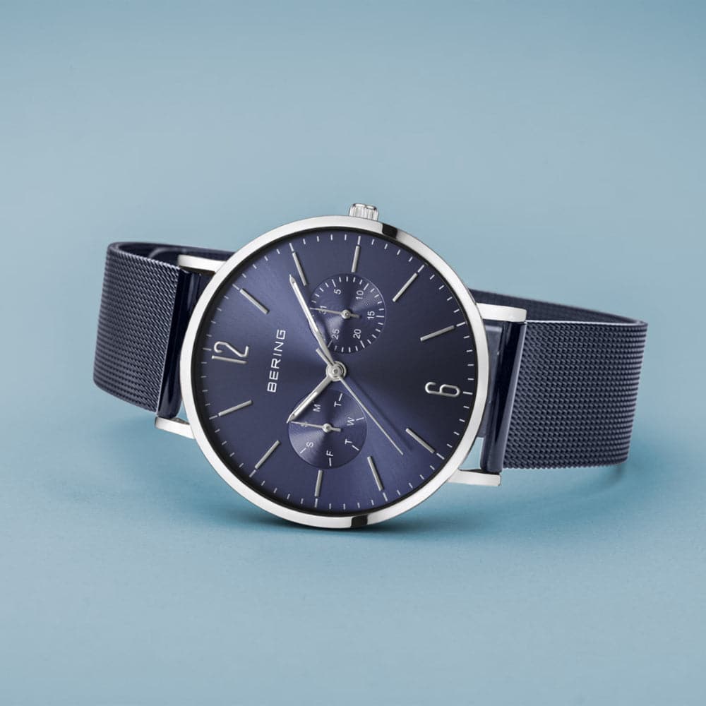 BERING 14236 303 Classic Men's Watch - Slim Stainless Steel Analog Wristwatch with Sapphire Crystal - Perfect for Business, Formal & Everyday Wear