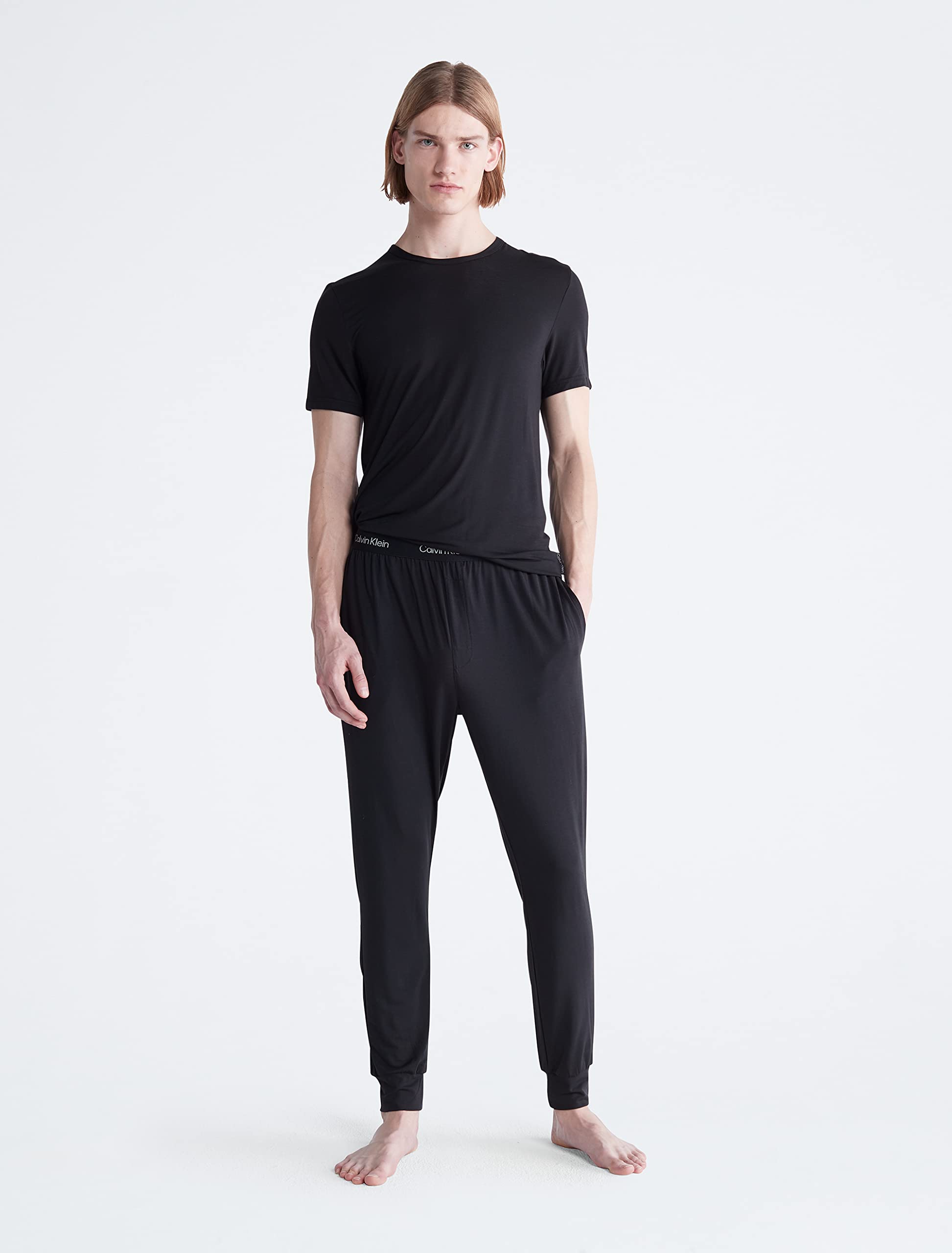Calvin Klein Men's Ultra Soft Modern Modal Lounge Jogger Pants - Comfortable Casual Sweatpants for Home, Workout & Travel