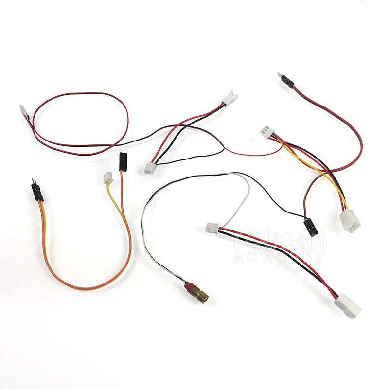 Henglong 6.0 7.0 RC 1/16 Scale Flash Laser Light Cables for 360° Turret Tank Models - Tiger I & M1A2 Abrams DIY Accessories | Perfect for RC Tank Battles and Night Operations