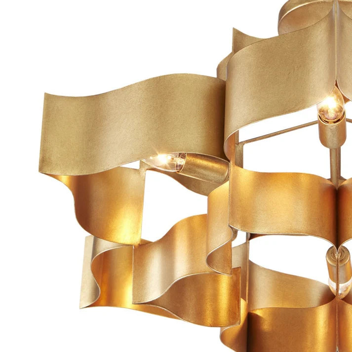 Grand Lotus Large Black Chandelier - Elegant Modern Ceiling Light Fixture for Dining Room, Living Room & Bedroom Decor