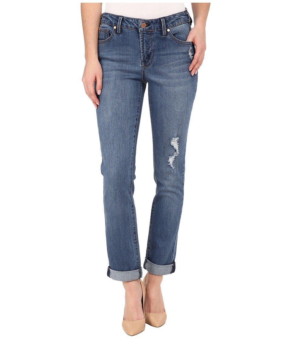 Liverpool Jeans Company Women's Tory Girlfriend Jean - High Waist Slim Fit Stretch Denim Pants for Casual Wear & Everyday Outfits