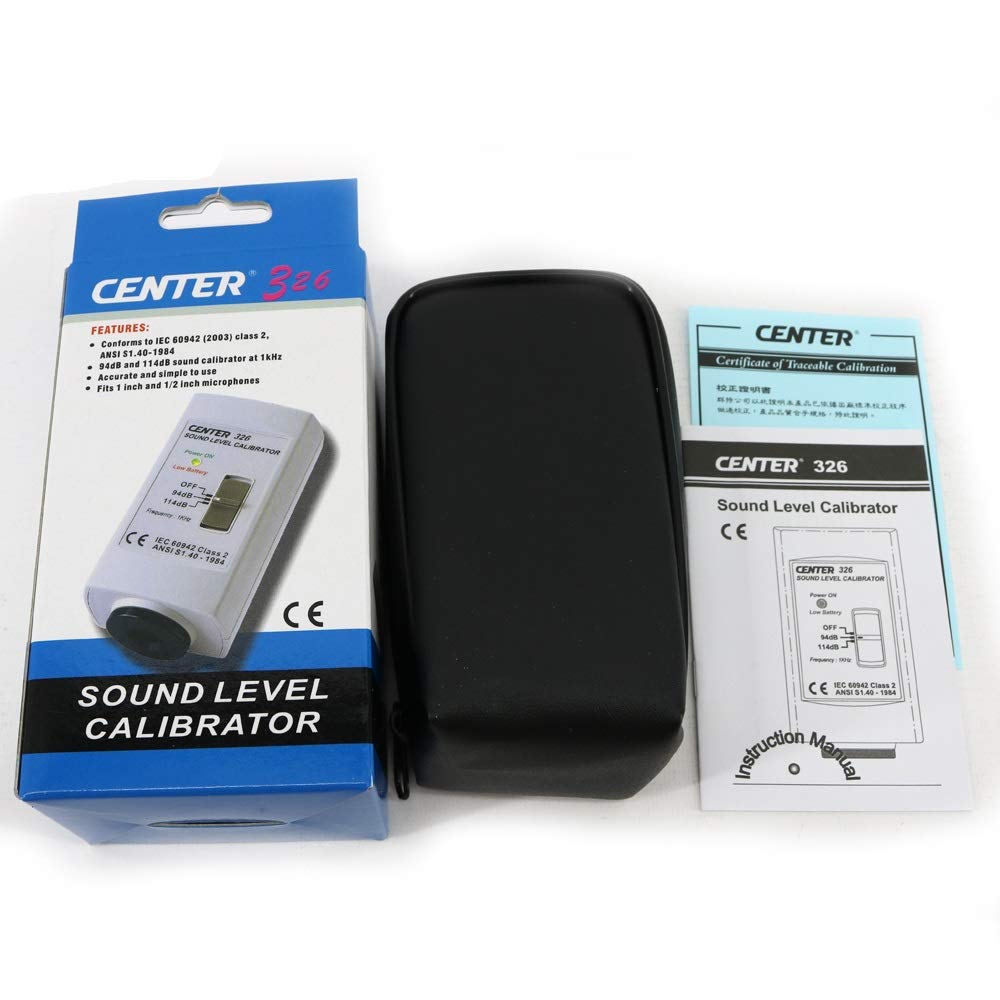 CENTER-326 Professional Sound Level Meter - Accurate Noise Measurement Device for Home, Office & Industrial Use | Easy-to-Use Decibel Calibrator for Workplace Safety, Audio Testing & Environmental Monitoring