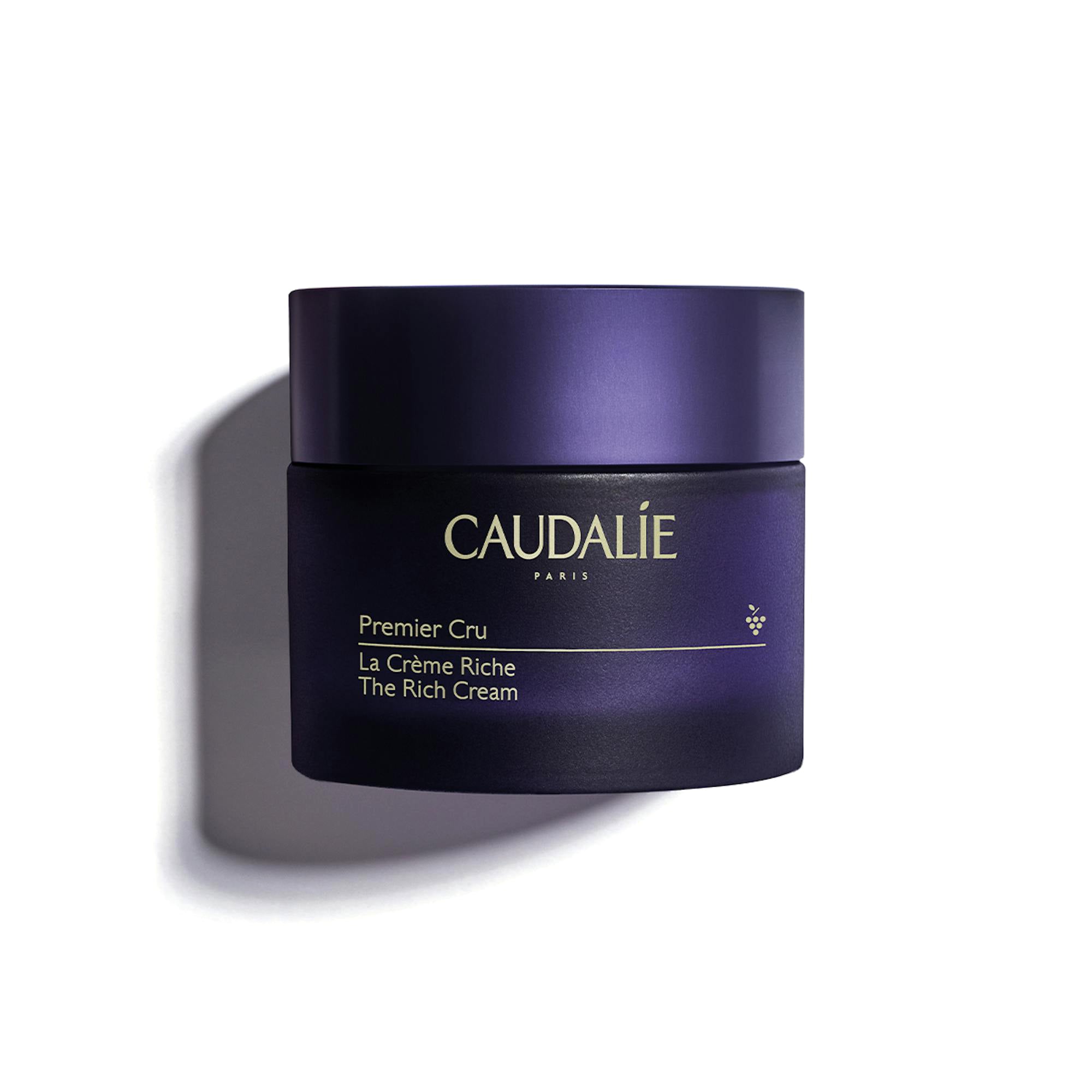 Caudalie Premier Cru The Rich Cream - Anti-Aging Face Moisturizer for Dry Skin | Luxury Skincare with Grape Seed Extract | Perfect for Night Routine & Winter Care