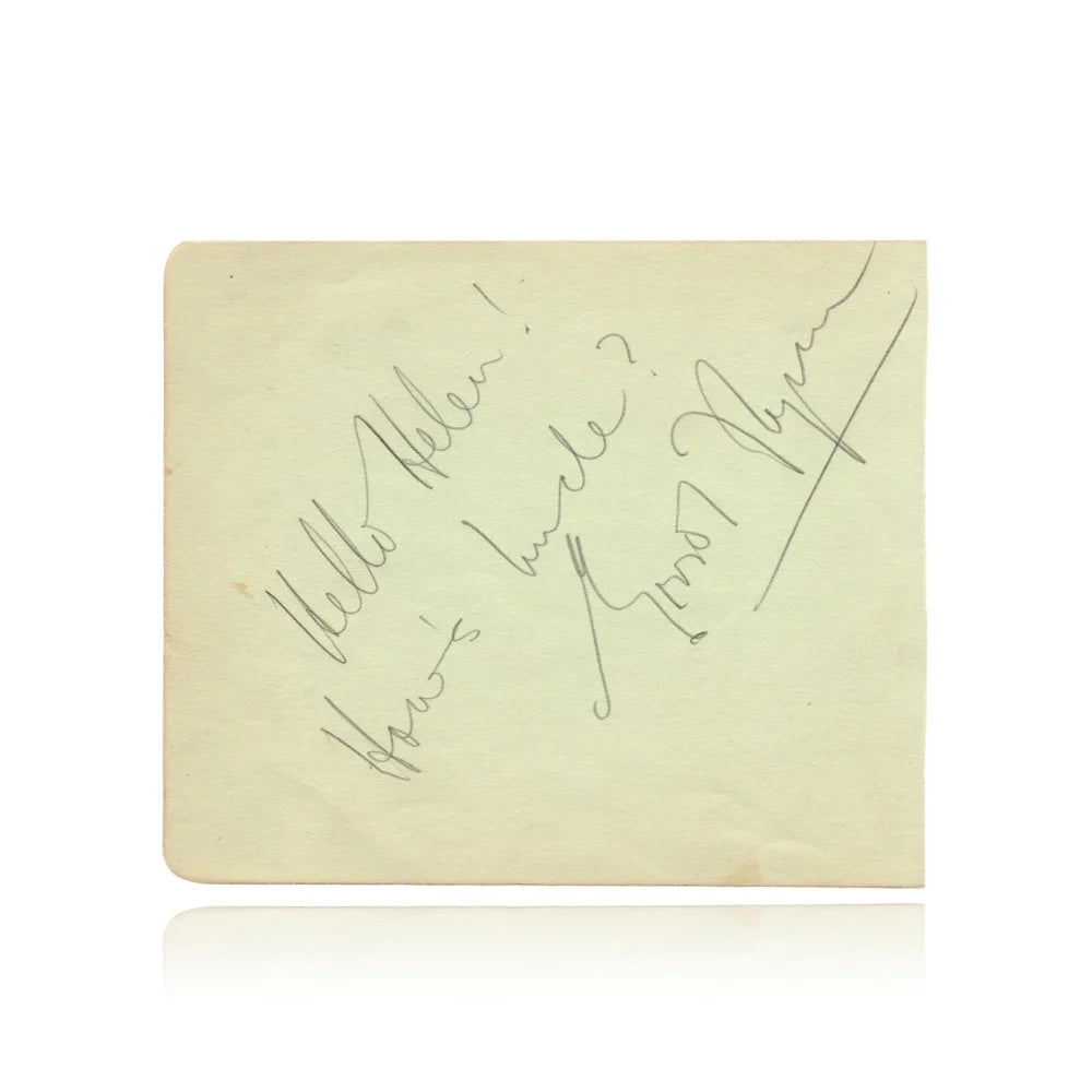 Errol Flynn Hand Signed Album Page Cut with JSA COA - Authentic Autograph from Robin Hood Hollywood Star - Perfect for Collectors, Memorabilia Displays & Film History Enthusiasts
