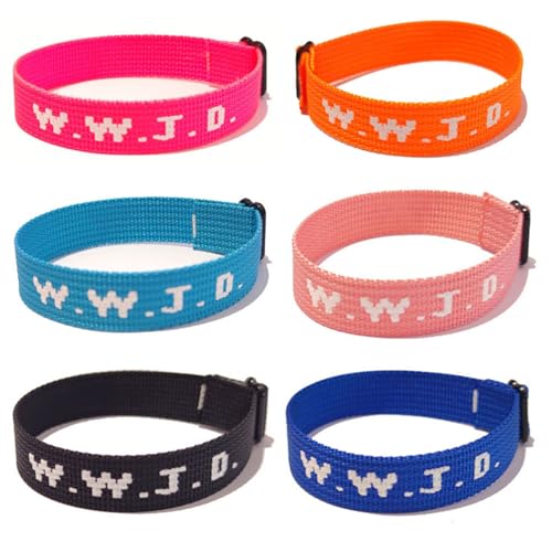 I:6pcs wwjd bracelets