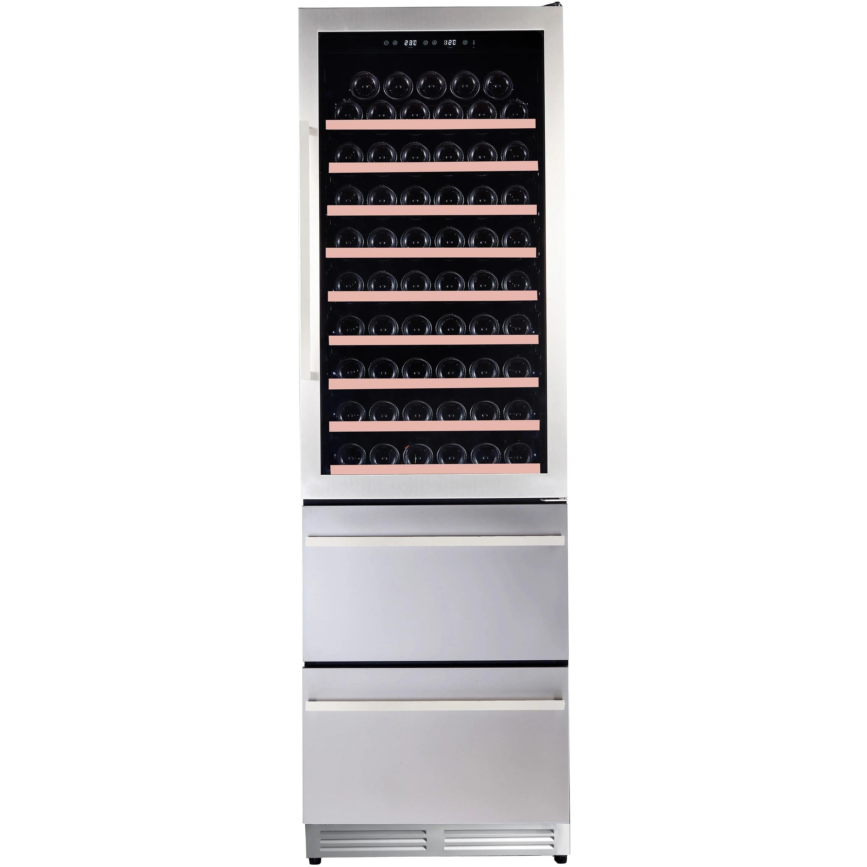 Avanti Elite Series Freestanding Beverage Center WCDD108E3S - Compact Refrigerator for Wine, Beer & Soda - Perfect for Home Bar, Kitchen, Office or Entertainment Room