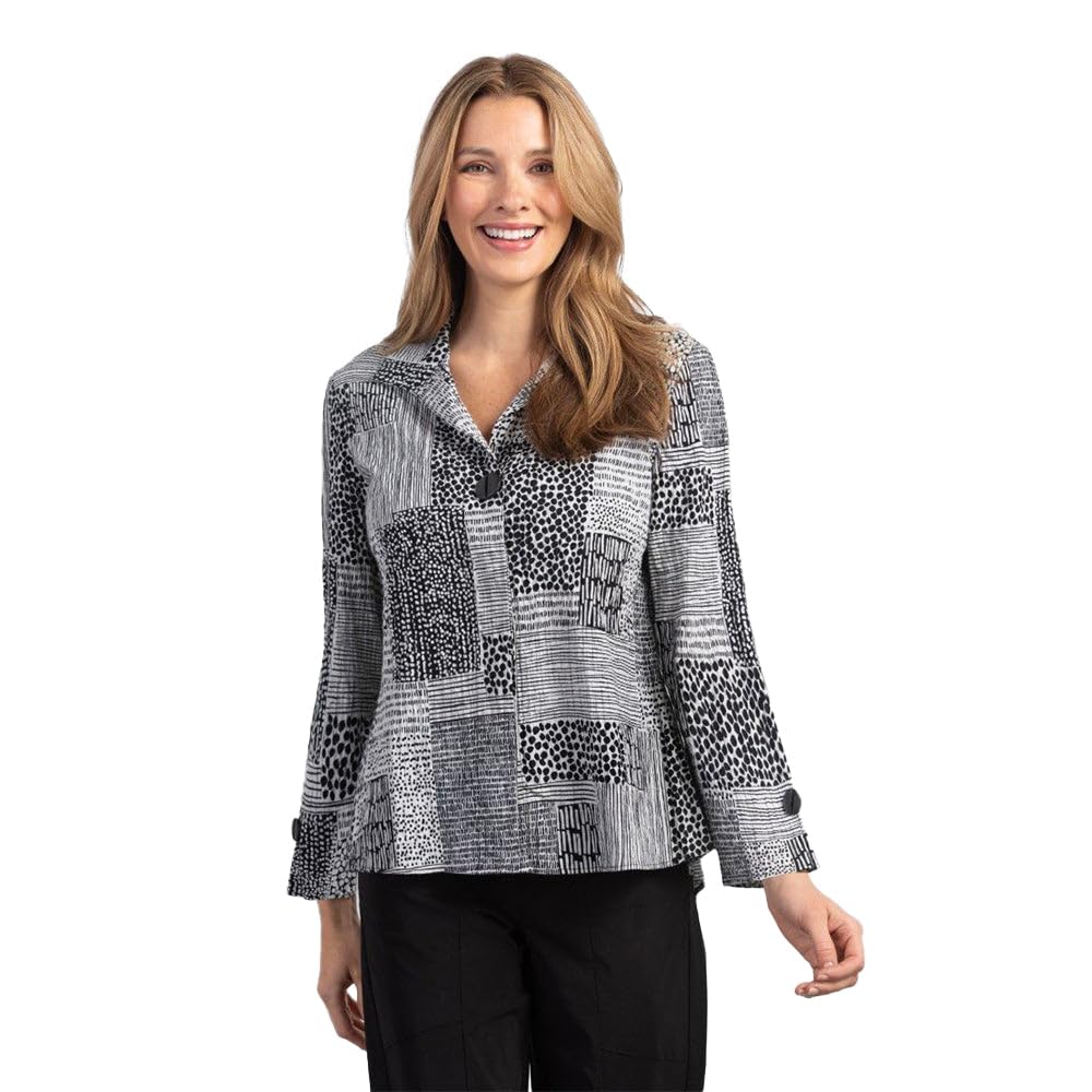 Organic Mix Print Swing Habitat Shirt - Stylish & Comfortable Women's Tops for Casual Wear, Outings & Boho Fashion