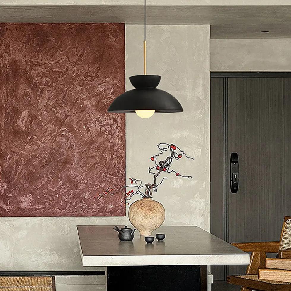 Modern Red Frosted Glass Dining Room Pendant Light - Elegant Ceiling Lighting Fixture for Kitchen Island, Breakfast Nook & Dining Area