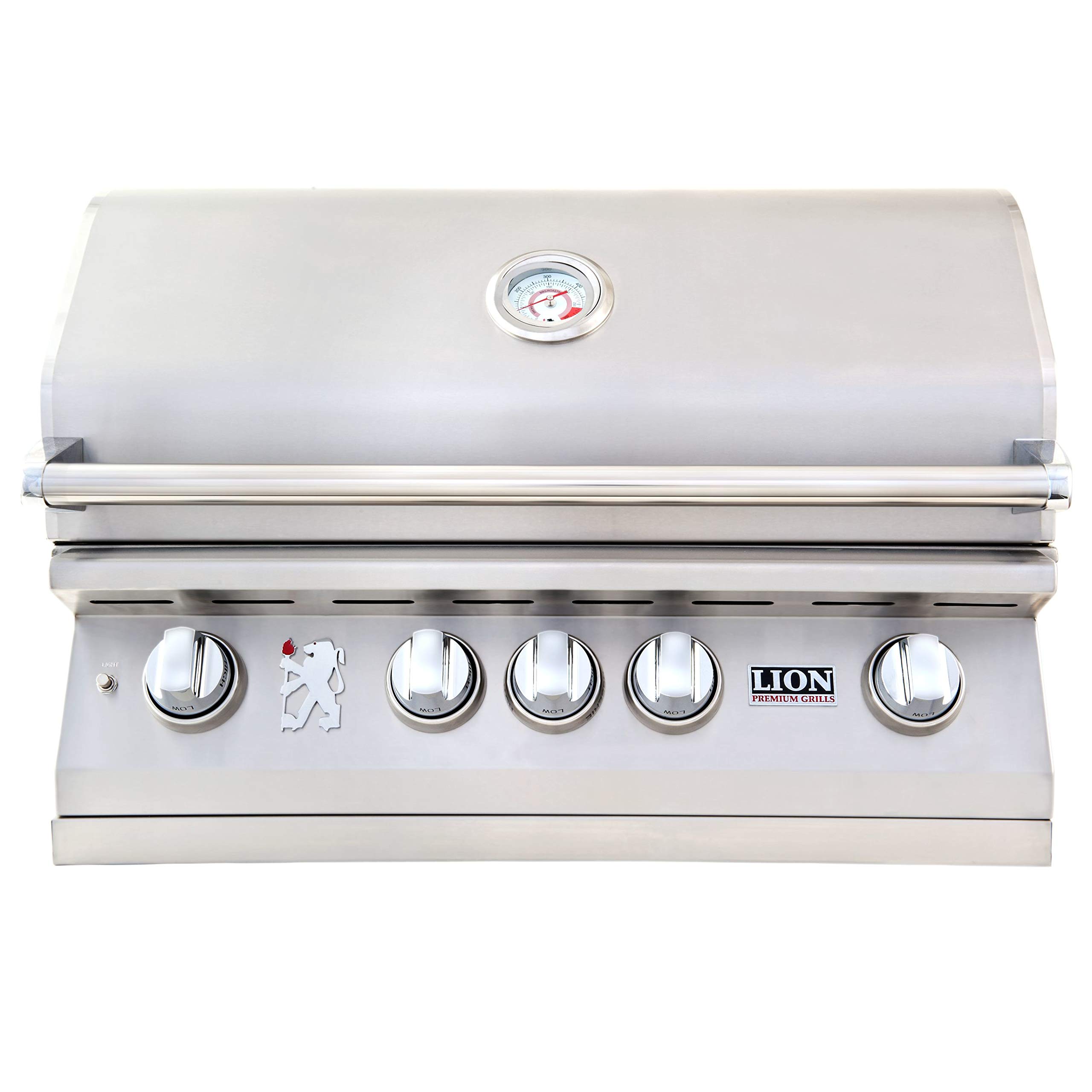 Lion L75000 32-Inch Built-in Propane Gas Grill with Rear Infrared Burner - Outdoor BBQ Grill for Backyard, Patio & Camping Cooking