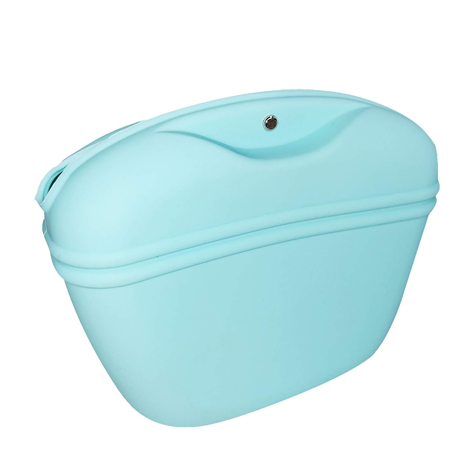 RiamxwR Silicone Dog Treat Pouch - Portable Dog Food Bag with Clip for Outdoor Training, Walking & Hiking - Leak-Proof Pet Treat Container & Bowl - Easy to Attach on Belt (Blue) - Perfect for Dog Parks, Camping & Daily Walks