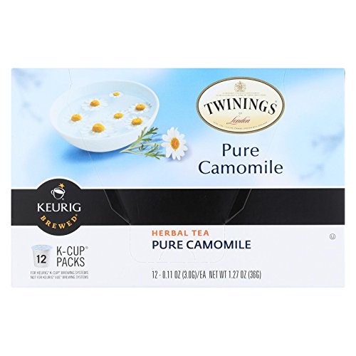 Twinings Pure Camomile Herbal Tea K-Cups for Keurig - Relaxing & Caffeine-Free Herbal Tea Pods - Perfect for Stress Relief & Evening Relaxation