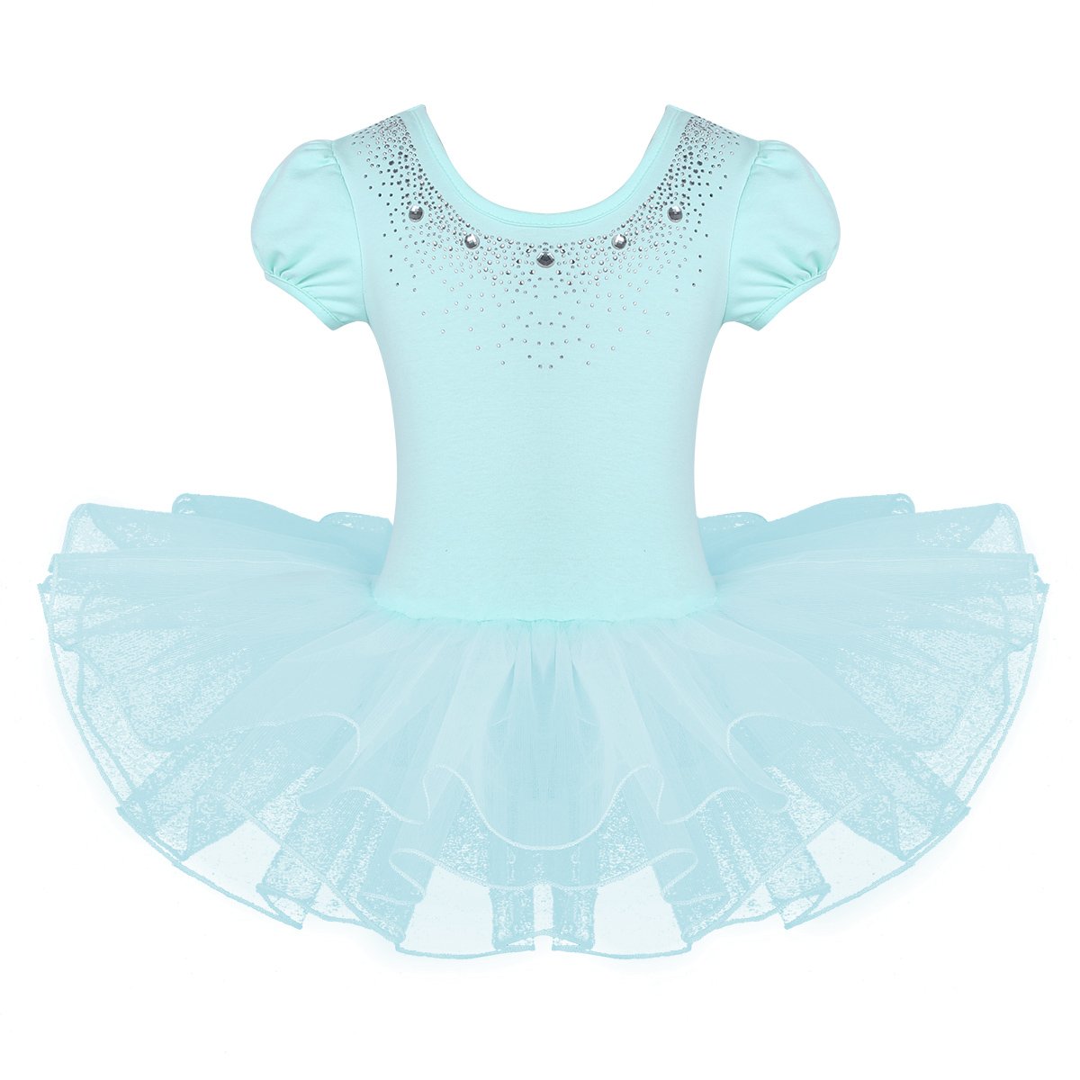 JanJean Girls Gymnastics Camisole Leotards with Ballet Dance Skirted Tutu Dress - Perfect for Ballet, Gymnastics, and Dance Performances