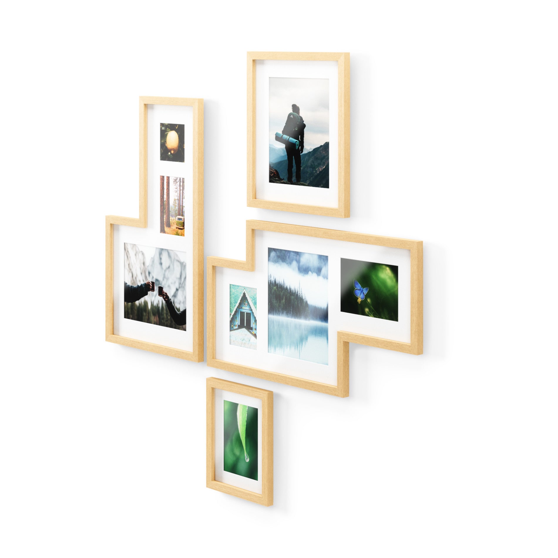 Mingle Wall Picture Frames Set of 4 - 8x10 10x12 Inches Black Gallery Frames for Home Decor, Living Room, Bedroom & Office Wall Art Display