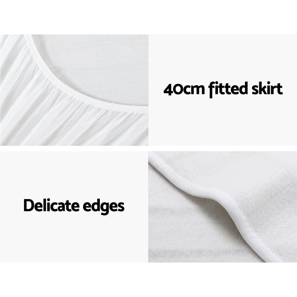 Electric Heated Blanket - Washable Polyester Underlay Pad for Double Bed - Perfect for Cold Nights, Winter Warmth & Cozy Home Comfort
