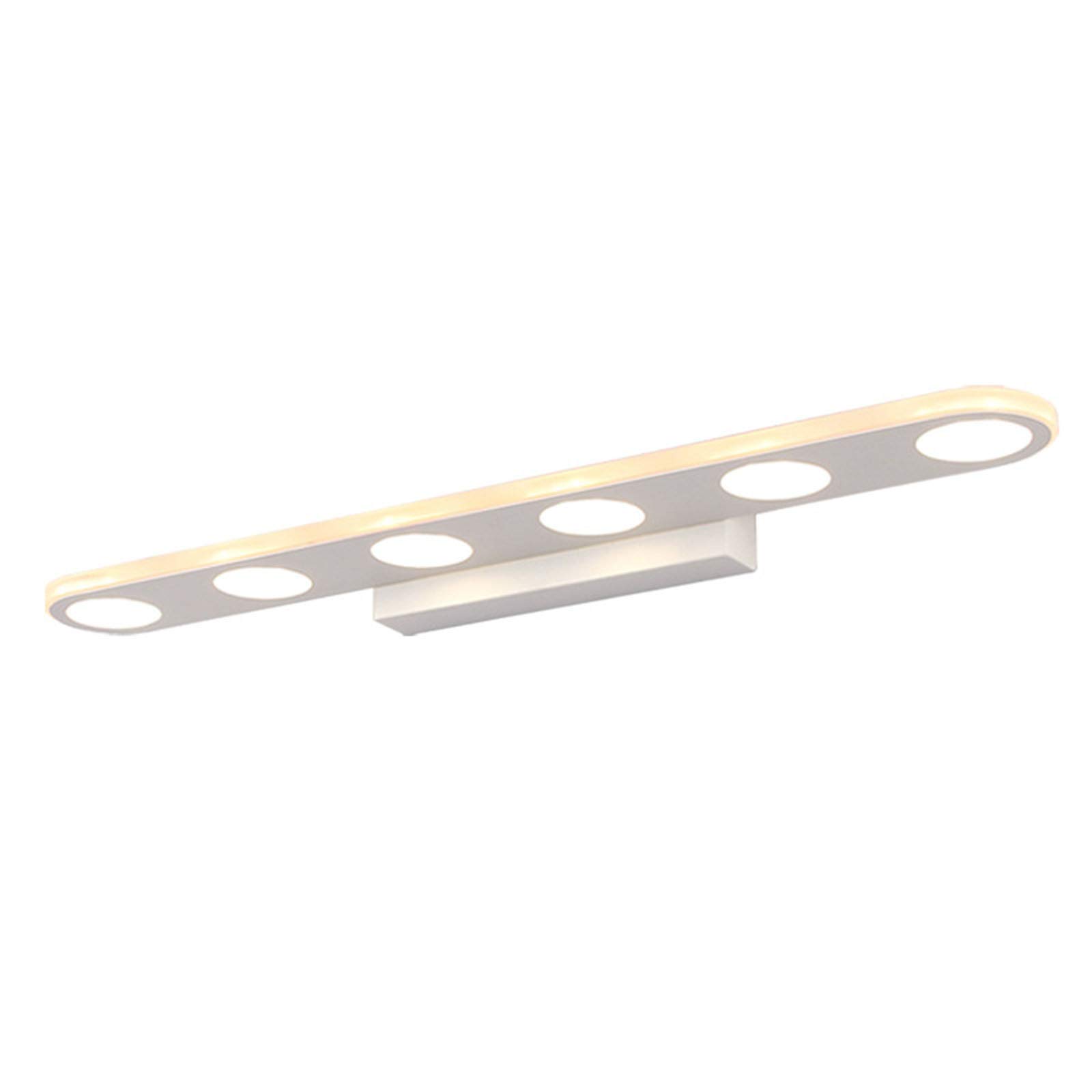 LED Bathroom Mirror Light - 6 Eyes Moisture-Proof, 37cm Warm White for Dressing & Vanity