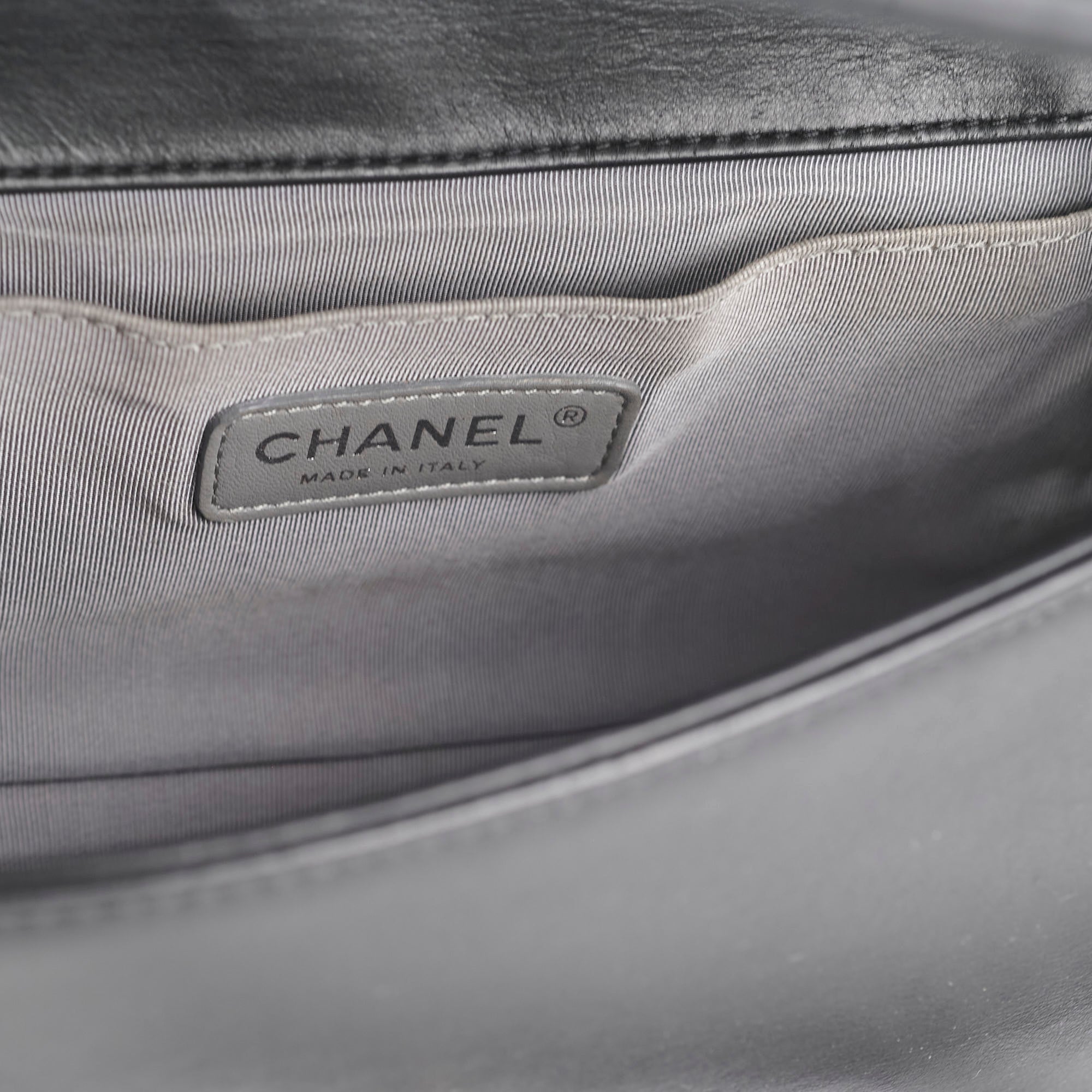 Chanel Quilted Old Medium Boy Bag in Black - Luxury Crossbody Handbag for Women, Perfect for Date Night & Evening Events