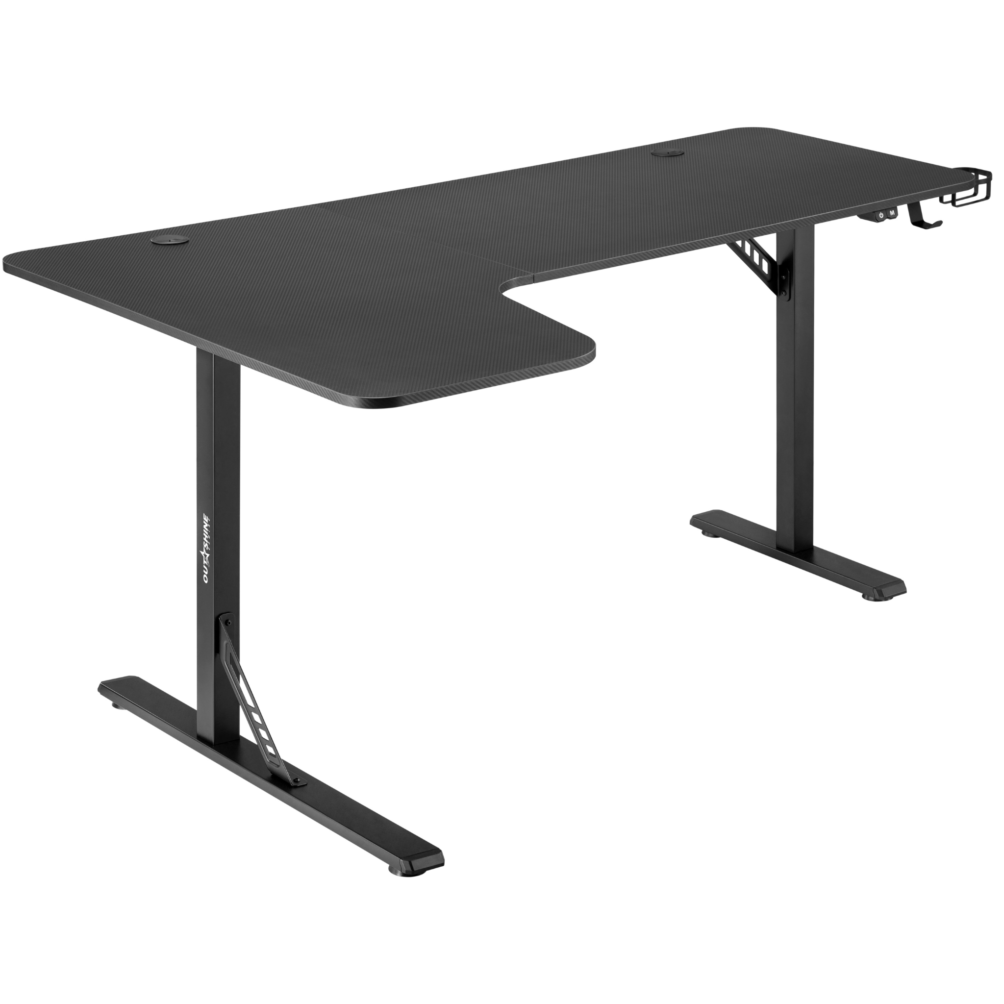 Citadel Gaming Desk V2 - 160cm Wide L-Shaped Computer Desk for PC Gamers | Ergonomic Home Office Setup with Cable Management | Perfect for Streaming & Esports