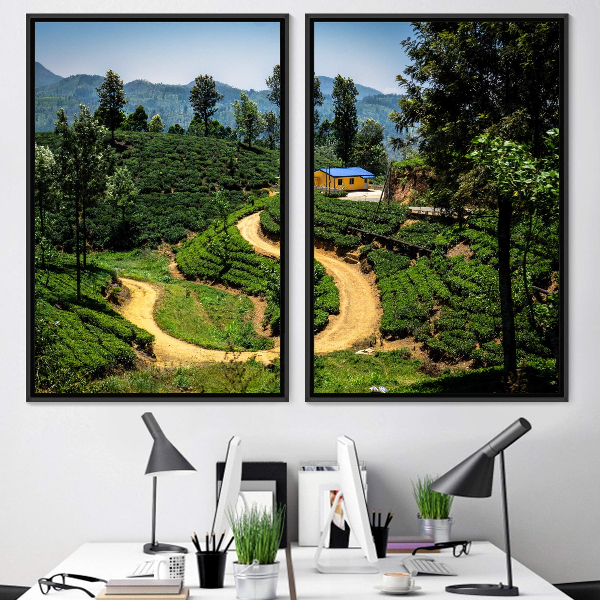 Greenlands Framed Canvas Wall Art Set - 2 Panels 24