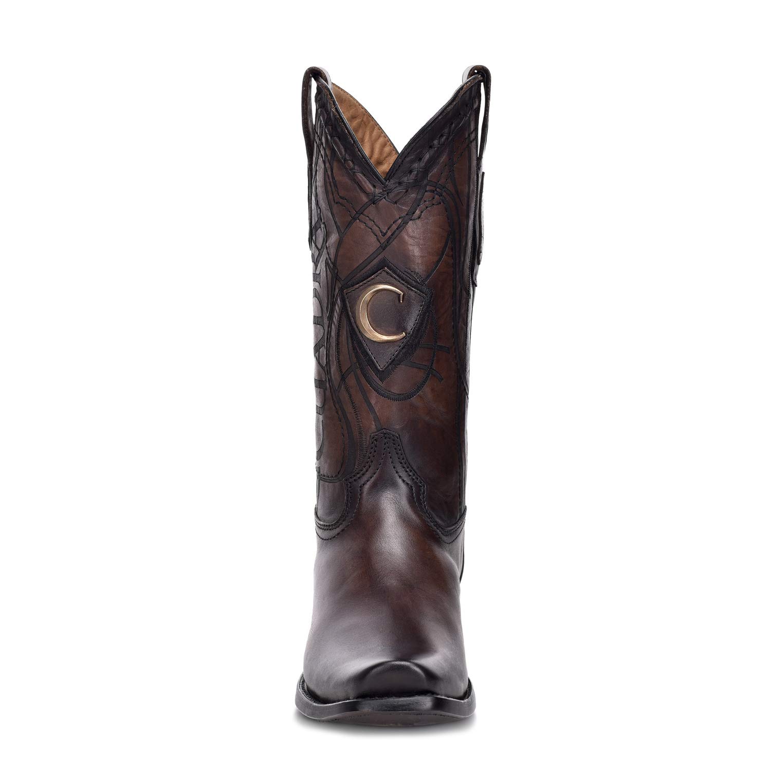 Genuine Leather Cuadra Men's Western Boots - Brown Cowboy Boots for Men - Comfortable & Stylish for Riding, Country Wear & Casual Outfits