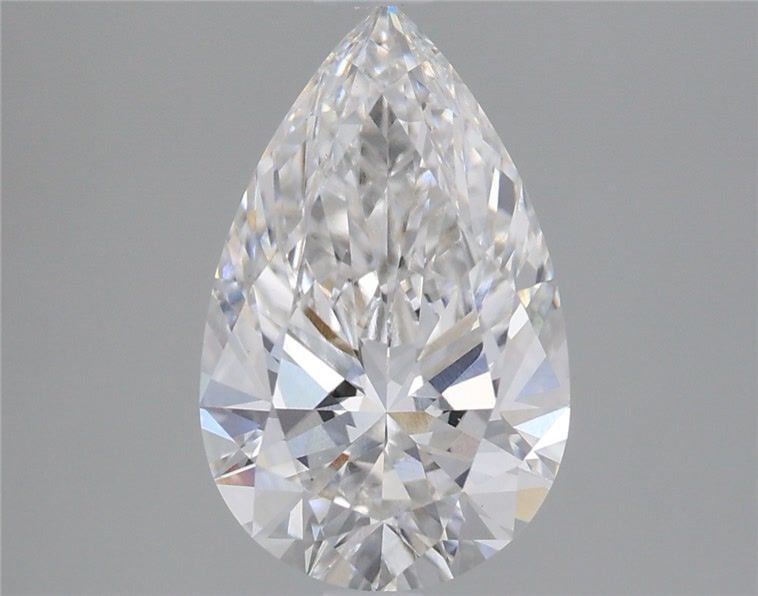 2.6 Carat E VVS2 Pear Lab Grown Diamond - Elegant Engagement Ring & Wedding Jewelry for Women