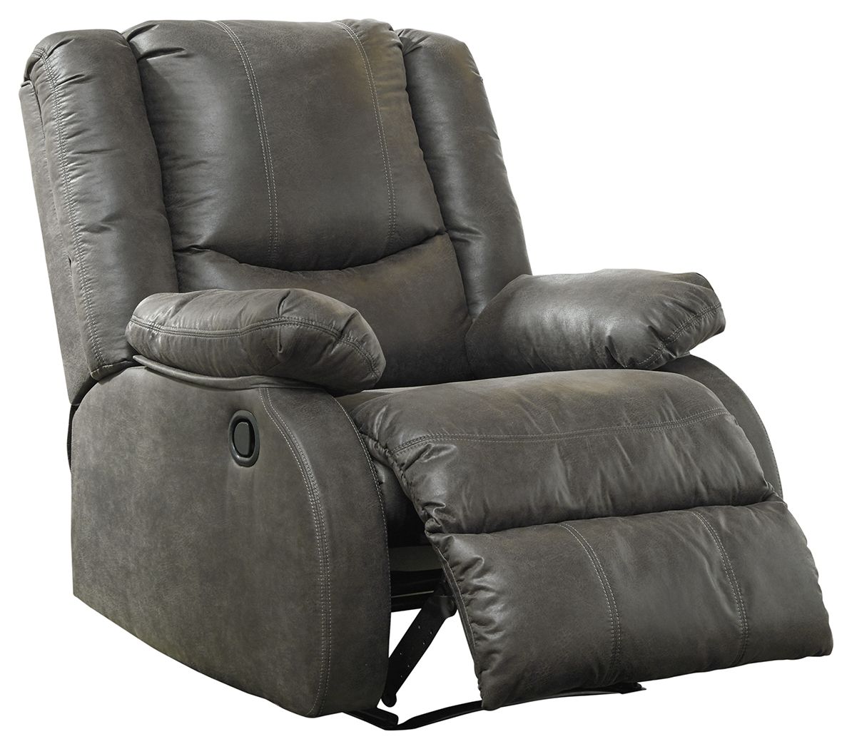 Bladewood Slate Zero Wall Recliner - Faux Leather Power Lift Reclining Chair with Massage & Heat - Modern Living Room Furniture for Elderly & Home Theater Comfort