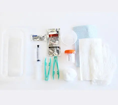 MedRx Foley Catheterization Tray Kit - Sterile Disposable Urinary Catheter Set for Hospital & Home Care Use - Ideal for Patients, Nurses, and Medical Professionals