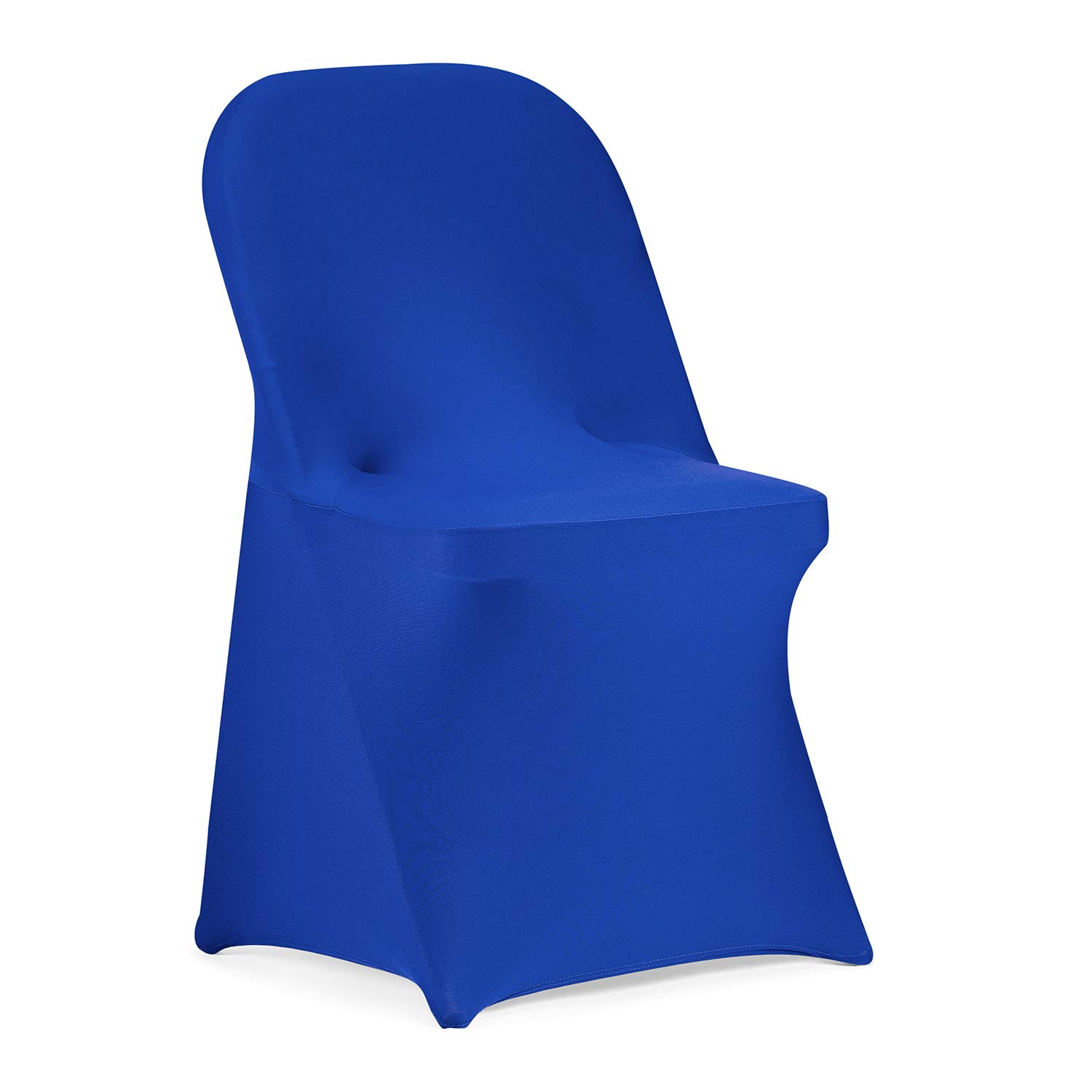 Peomeise Elastic Spandex Chair Covers for Wedding, Party, Banquet & Events - Stretchable, Wrinkle-Free, Easy Fit (Royal Blue, 25-Pack) - Perfect for Indoor & Outdoor Dining, Bridal Showers, and Special Occasions
