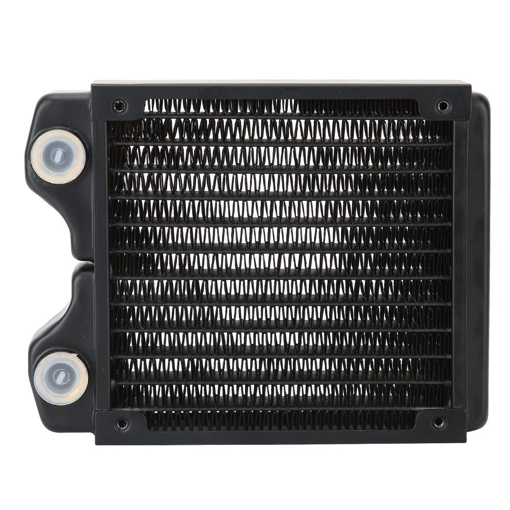 High Performance 120mm Computer Radiator - 12-Pipe Threaded Heat Sink Water Cooling System for PC & Beauty Devices - Perfect for Gaming Rigs, Workstations, and Skincare Equipment Cooling