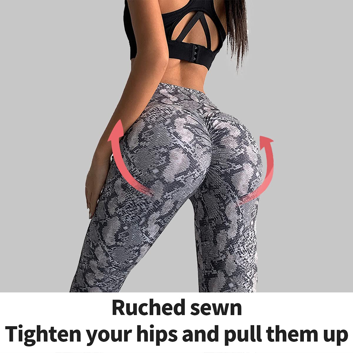Women's High Waisted Yoga Pants - Butt Lifting Workout Leggings with Tummy Control | Soft Stretchy Full-Length Gym Pants for Yoga, Running & Casual Wear