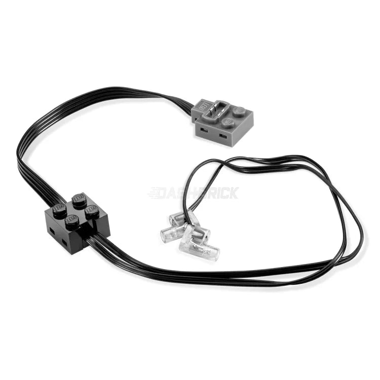 LEGO Power Functions Electric Light Unit with Black PF Connector Lead [61930c01] - Perfect for LEGO Technic Models, Robotics Projects, and DIY Lighting Solutions