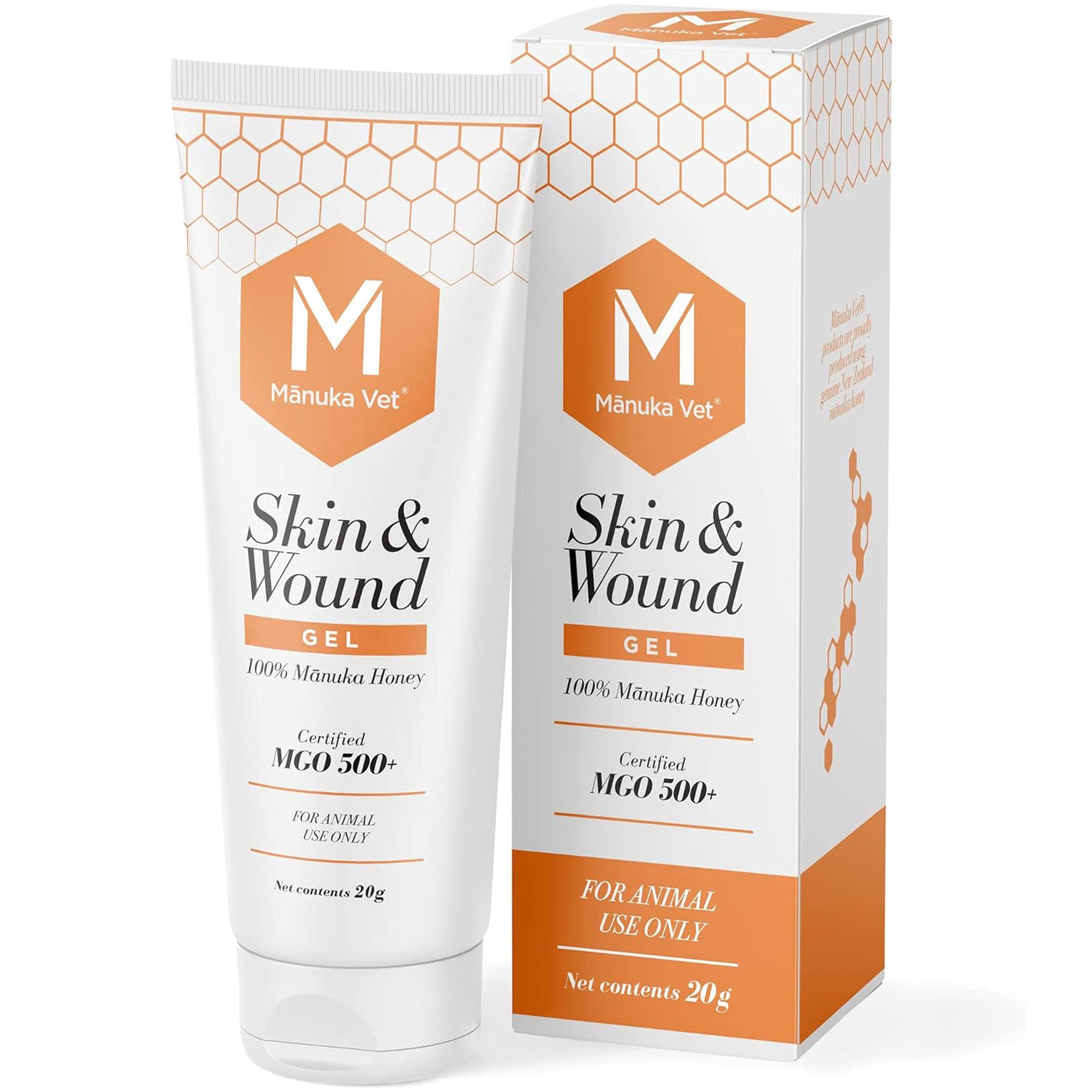 Manuka Vet Skin & Wound Gel for Dogs & Cats - Natural Healing Ointment for Cuts, Scrapes & Hot Spots - Perfect for Pet First Aid & Wound Care